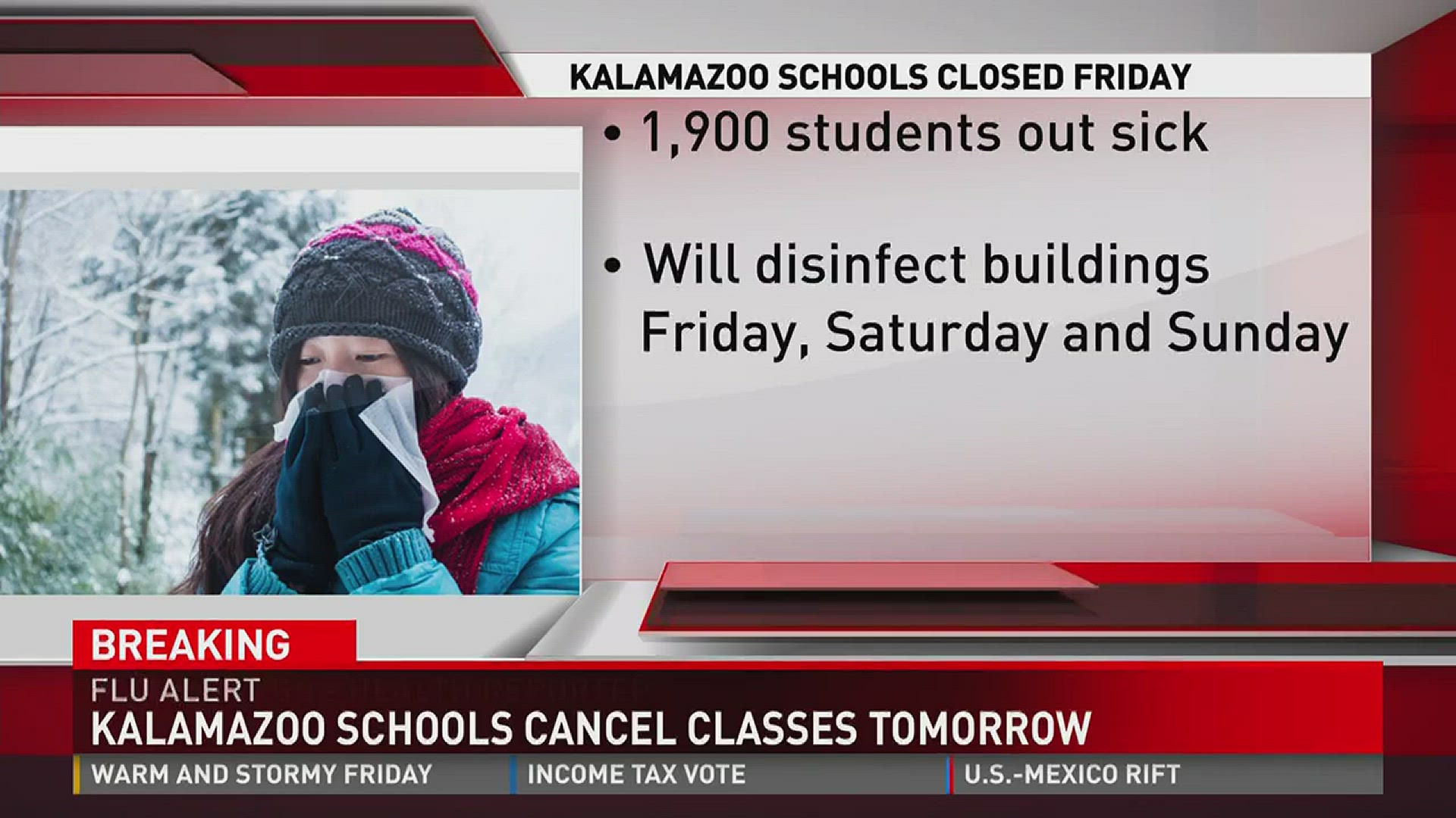 Kalamazoo Schools cancel classes tomorrow