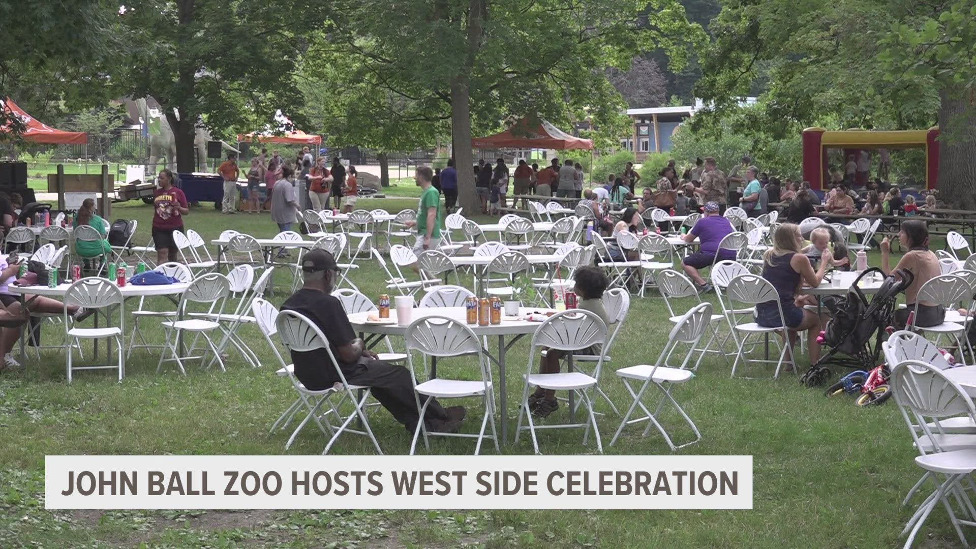 Hundreds of people came out to the zoo to enjoy a night of live music, food and activities for children.