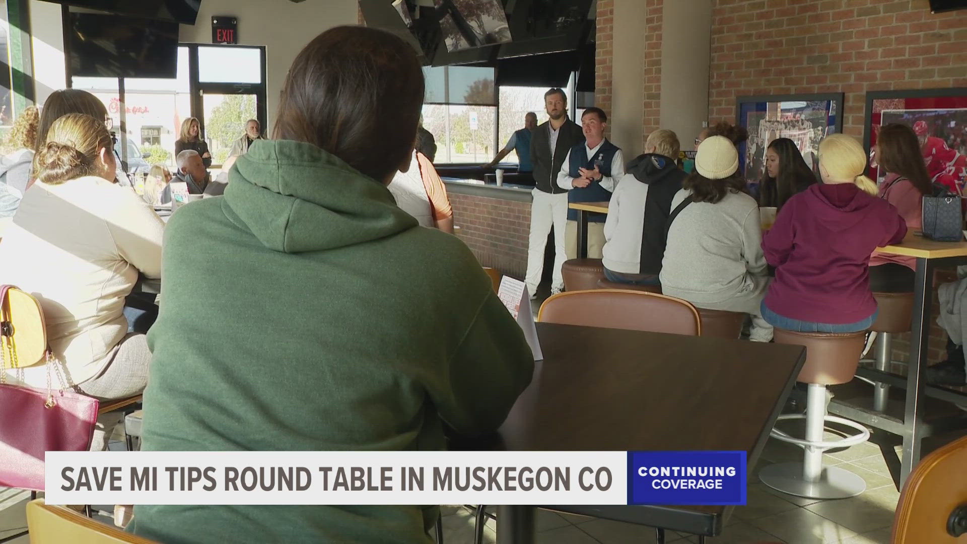 Servers and bartenders from the lakeshore expressed concerns that phasing out the state's tip credit will decrease their earnings and hurt local businesses.