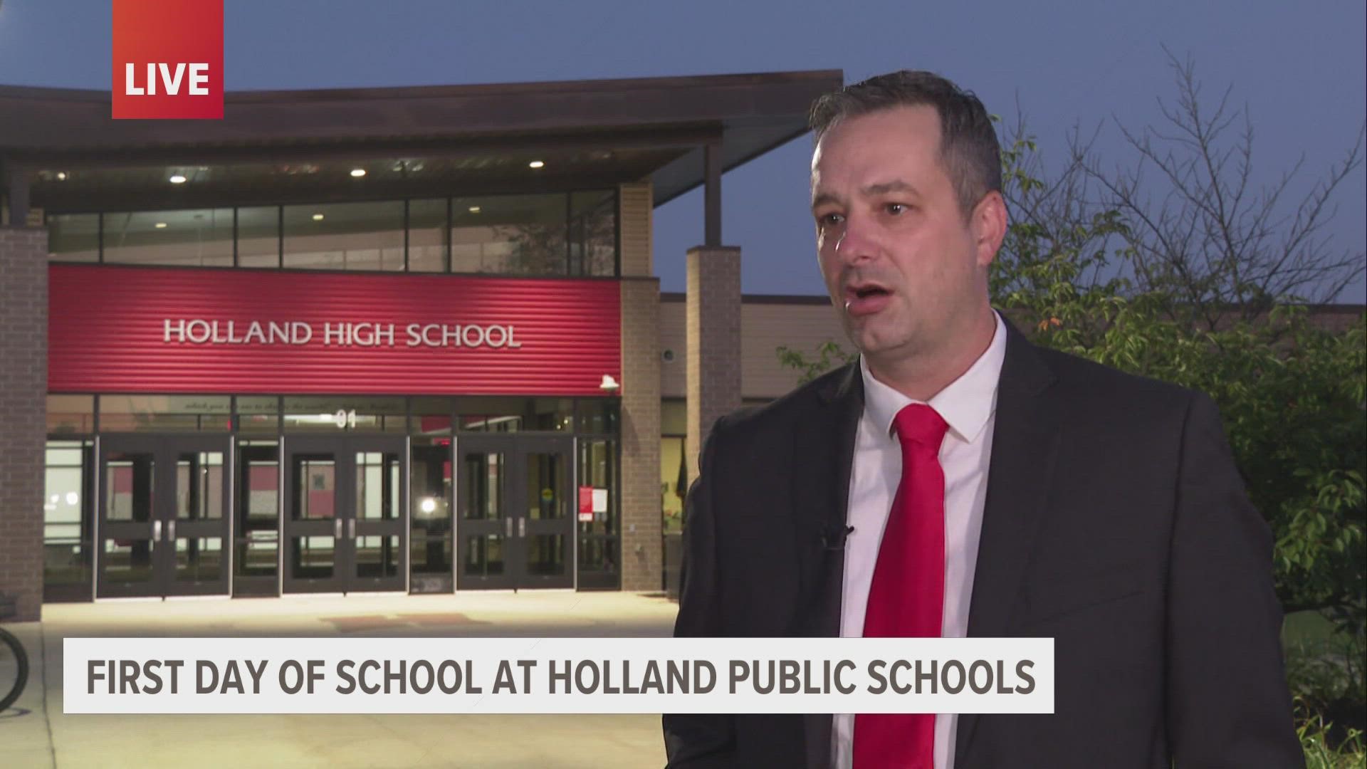 Holland Public Schools students return to classes