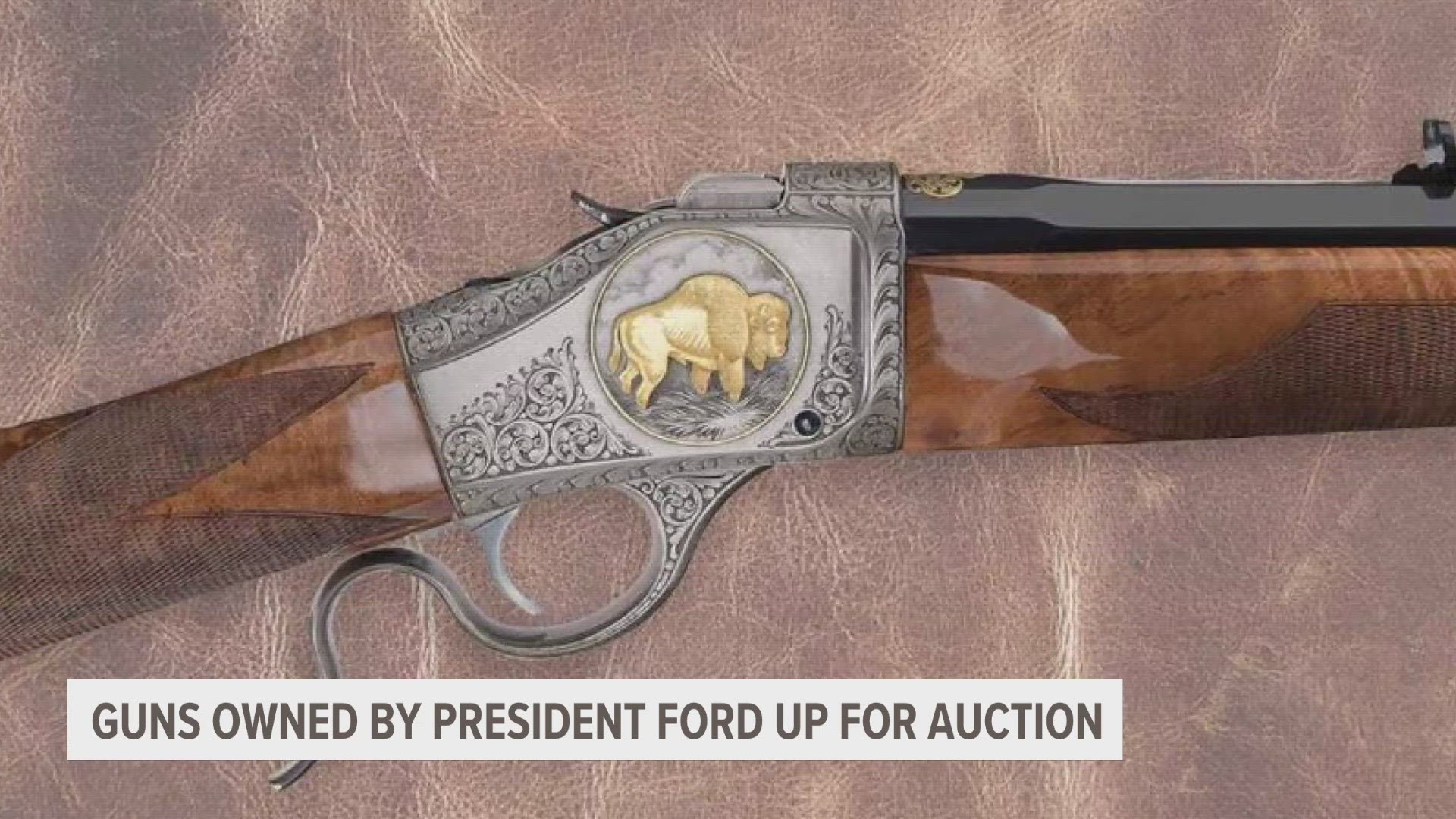 Weapons once presented to Gerald R. Ford during the 1976 bicentennial and Roosevelt's rifle rich with American frontier history are expected to go for thousands.