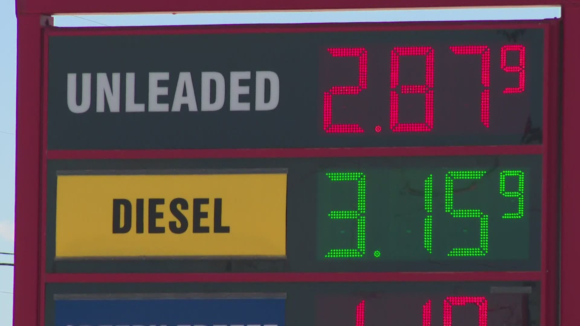 Gasoline prices have reached their highest level in 2,381 days.