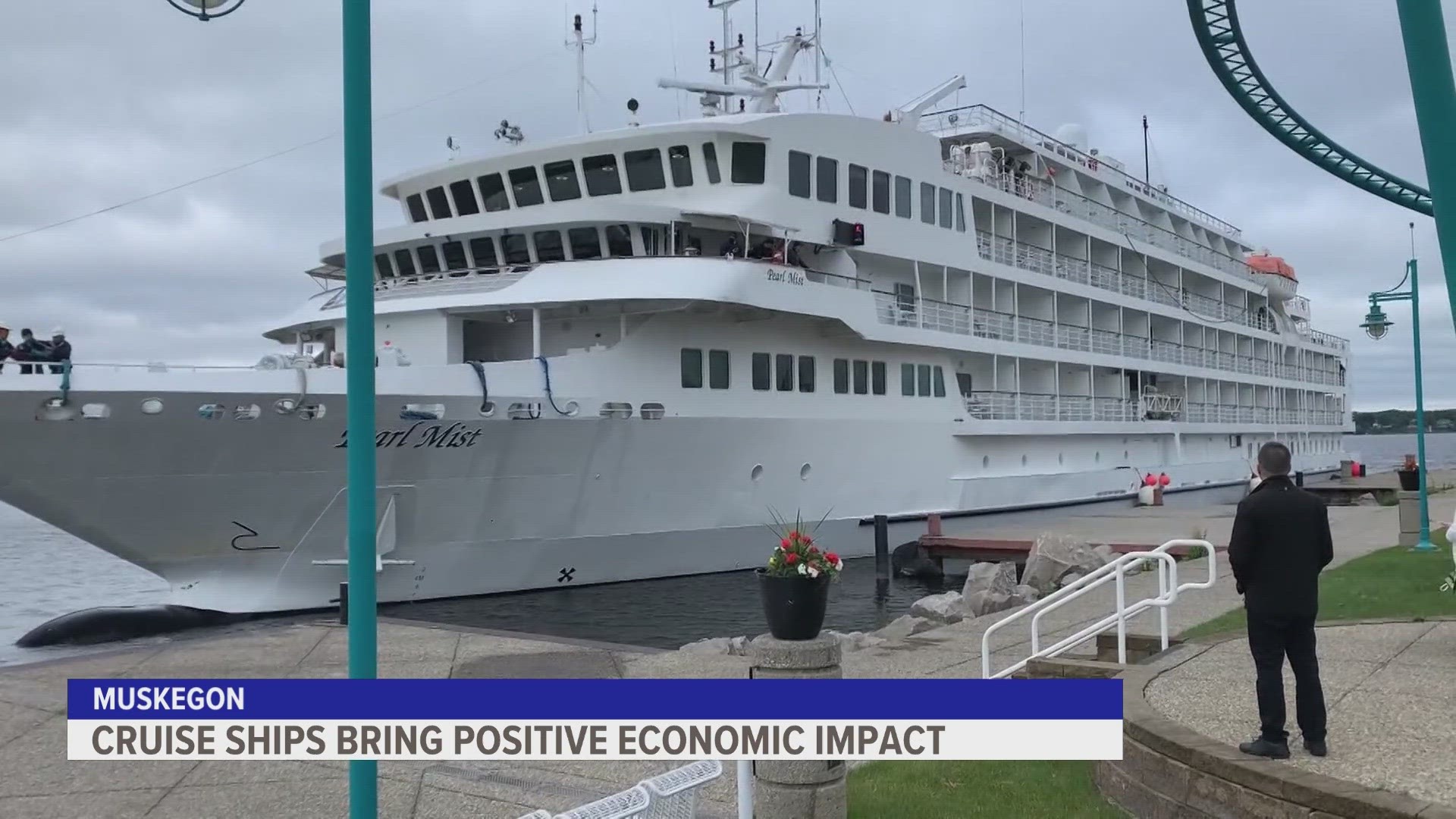 As cruise ship visits to Muskegon increased this year, so did the amount of money visiting tourists spent in West Michigan.