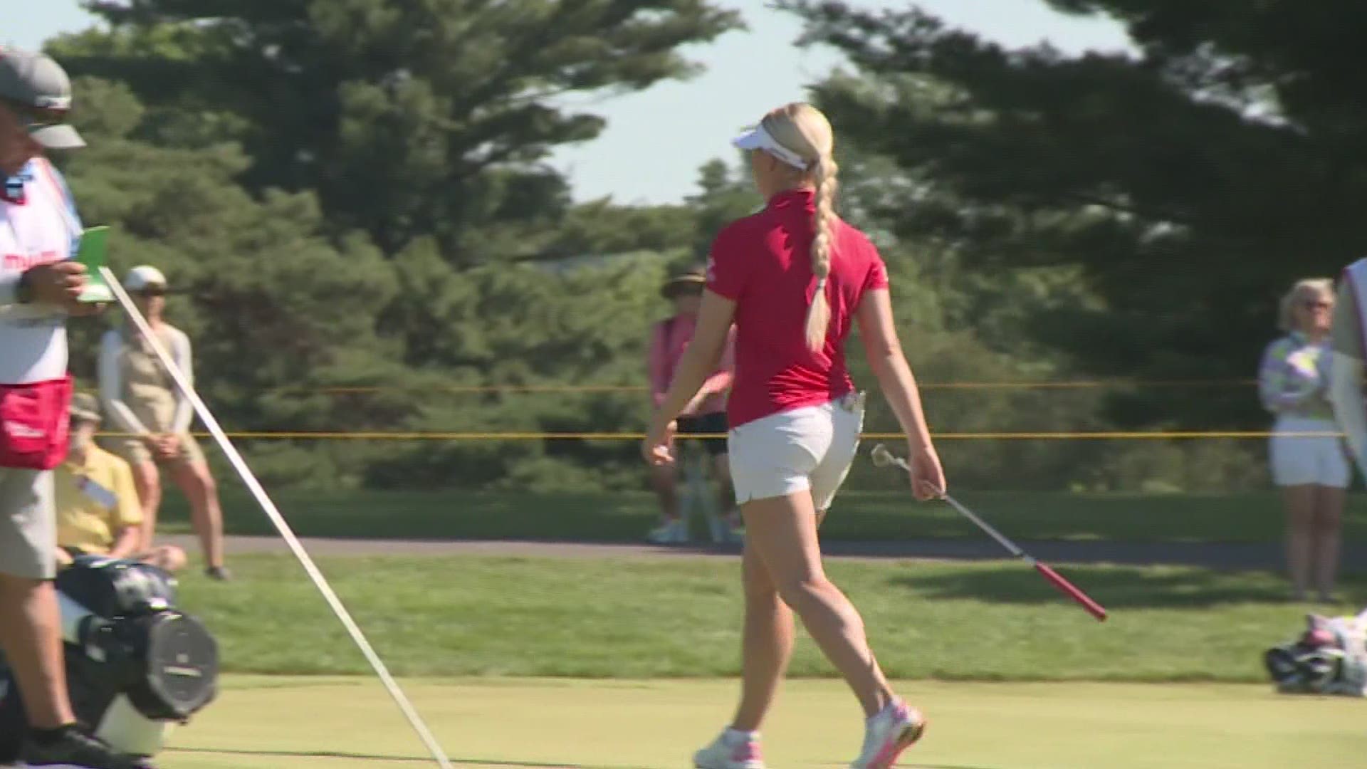 It was a beautiful day for golf at the Meijer LPGA Classic Thursday.