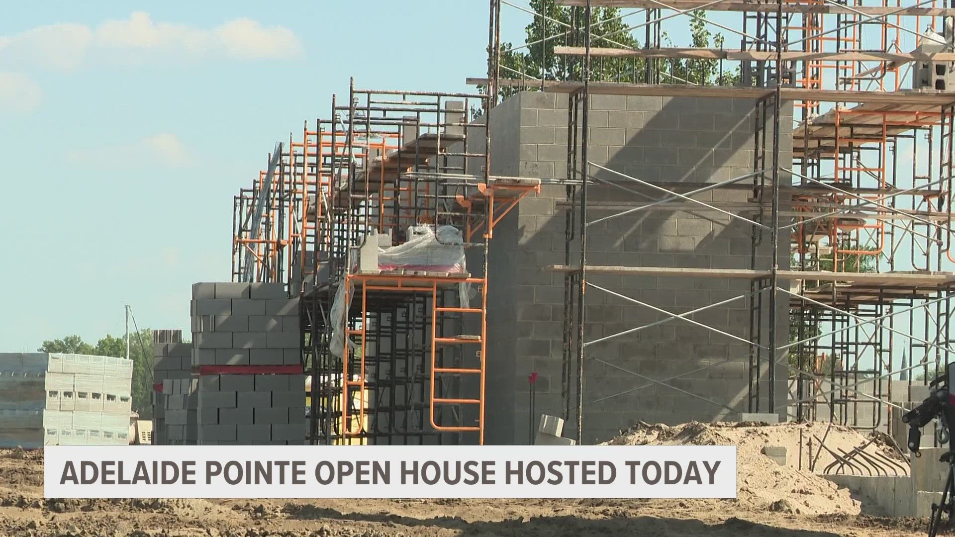 The developers of Adelaide Pointe hosted an open house Friday to give visitors an inside look at the progress.
