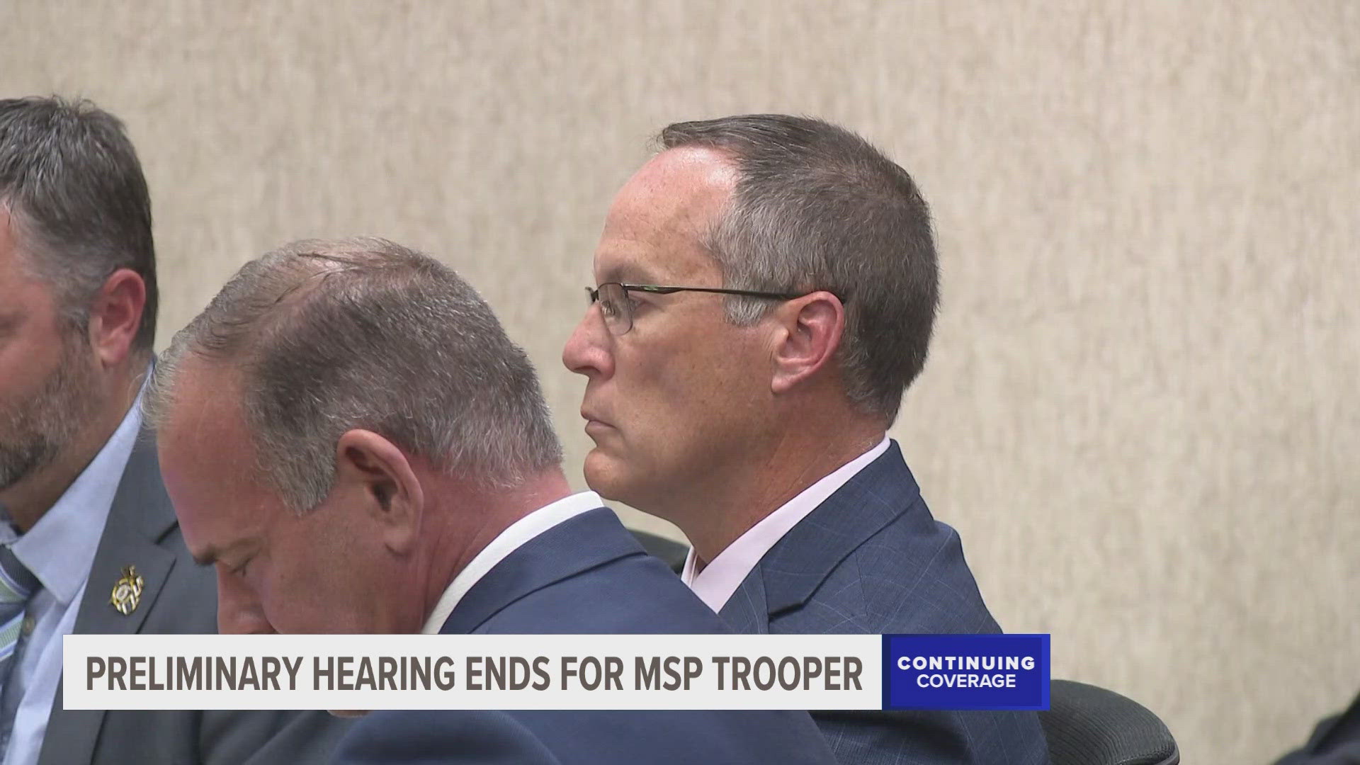 The former MSP officer accused of killing Samuel Sterling with his vehicle will wait until later this month before a judge decides if he will stand trial.