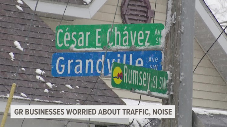 Businesses voice concerns over traffic on Cesar E Chavez Avenue