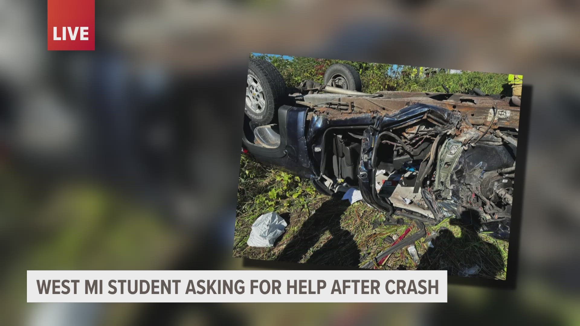 Michelle Zahm, 18, was involved in a crash with farming equipment back in September and is still recovering.