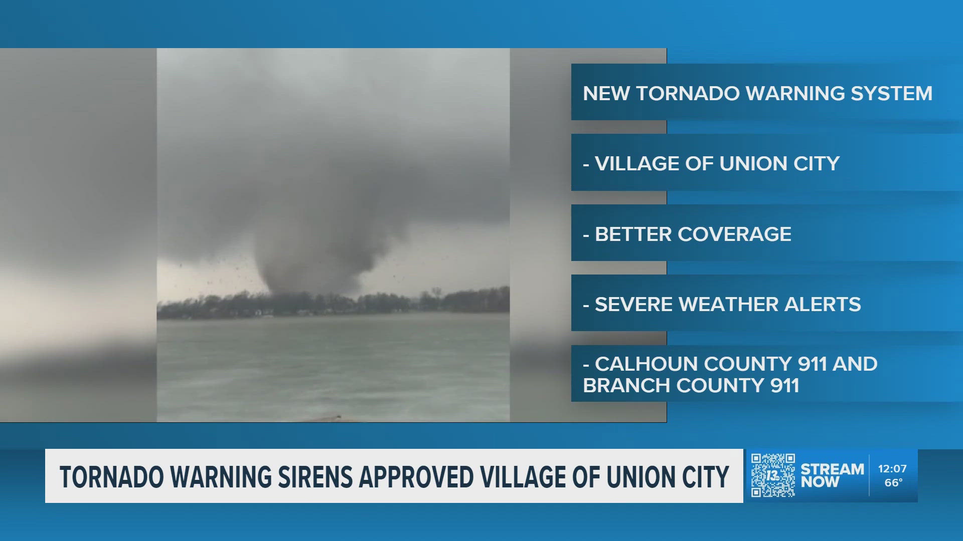 Tornado warning siren approved in Village of Union City | wzzm13.com