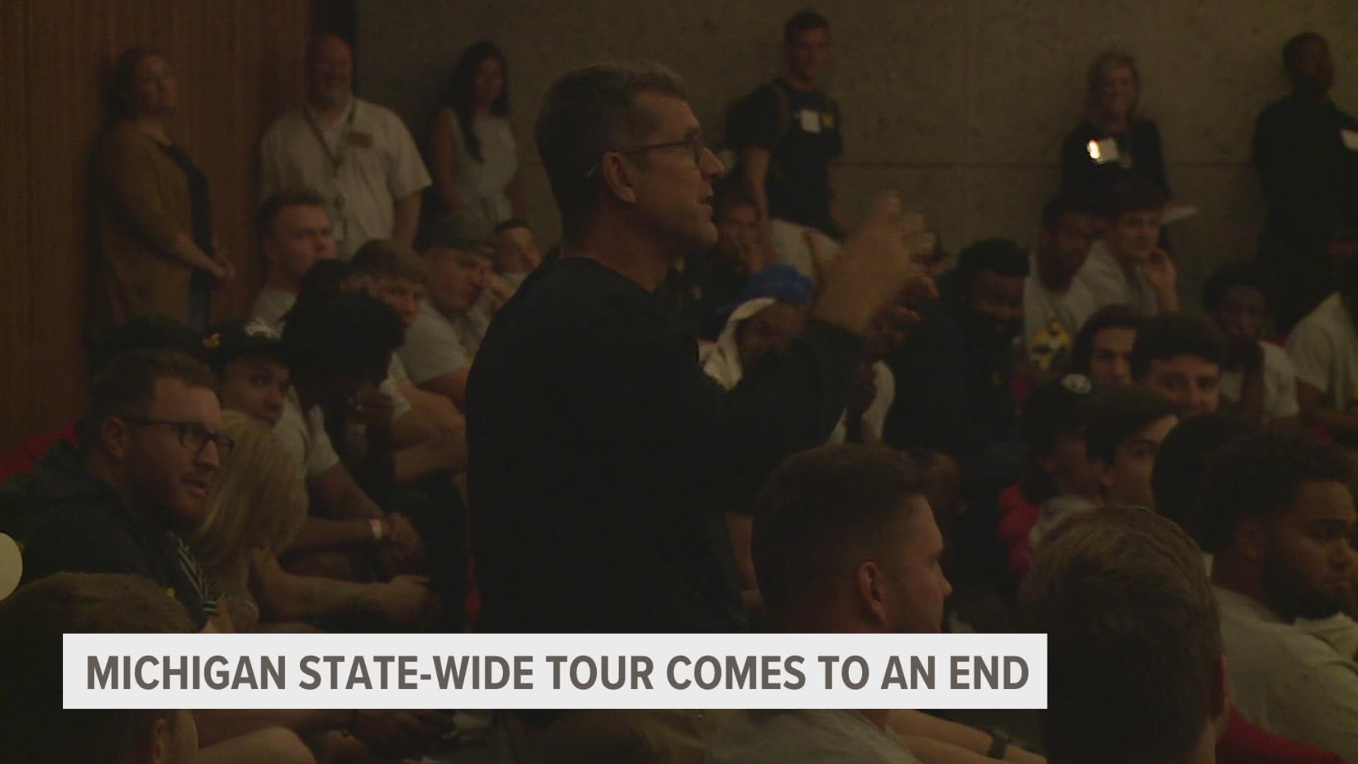 The Michigan football team has been quite busy in the Mitten over the last few weeks touring the state.