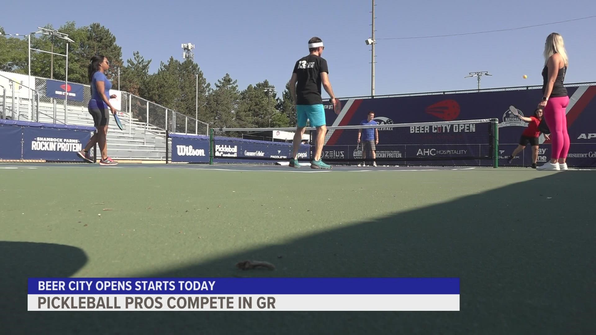 With a pickleball tournament kicking off in Grand Rapids, the 13 ON YOUR SIDE Mornings Team gave the sport a try and got some lessons from a pro.