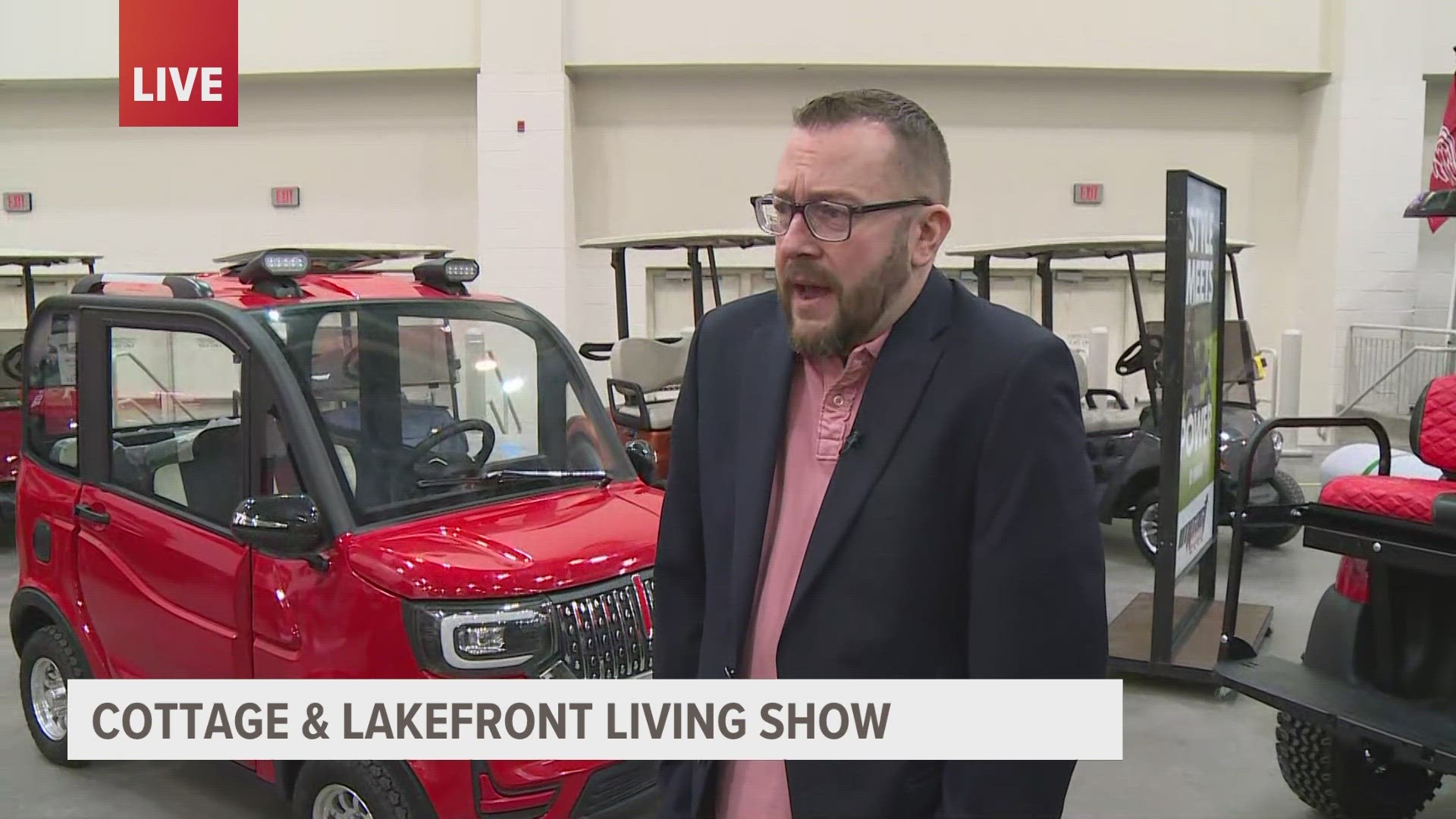 You can find everything from electric golf carts to coolers that run on solar panels at the Cottage and Lakefront Living Show.