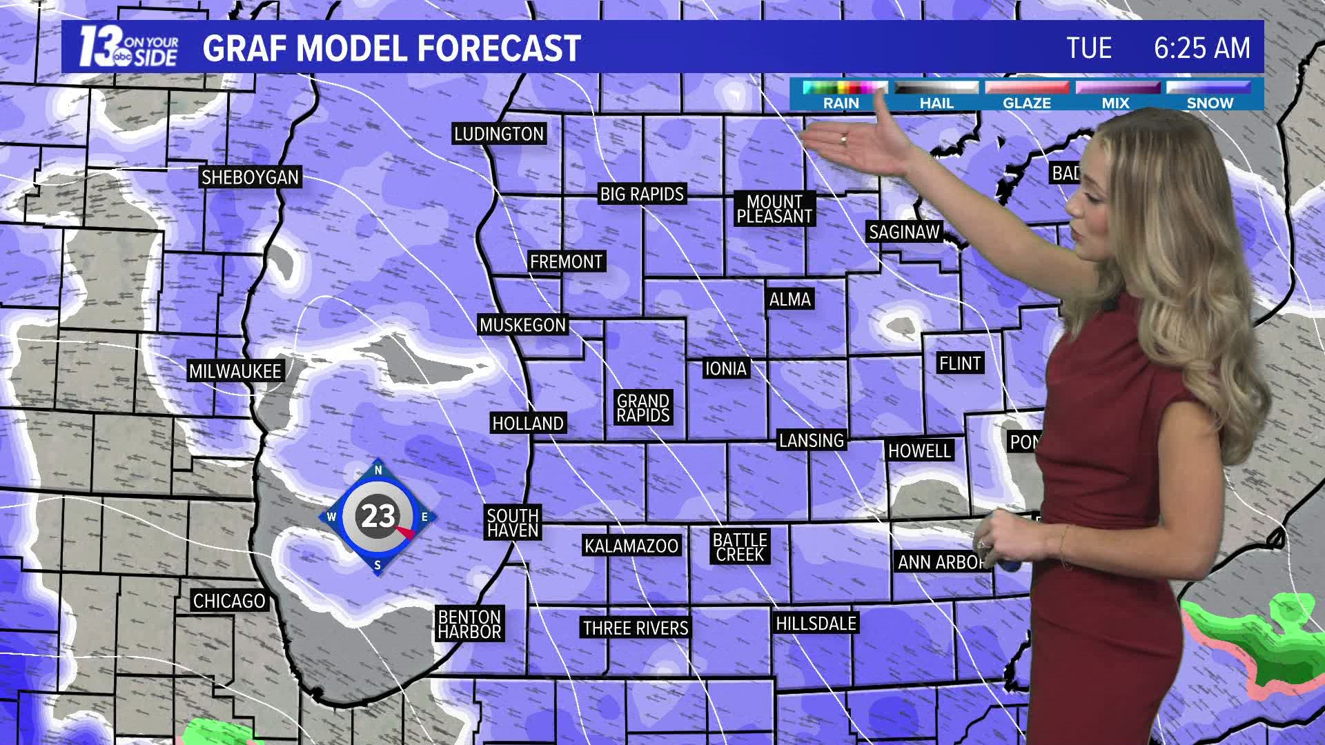 Three rounds of accumulating snowfall are expected this week! Meteorologist Samantha Jacques has the details.