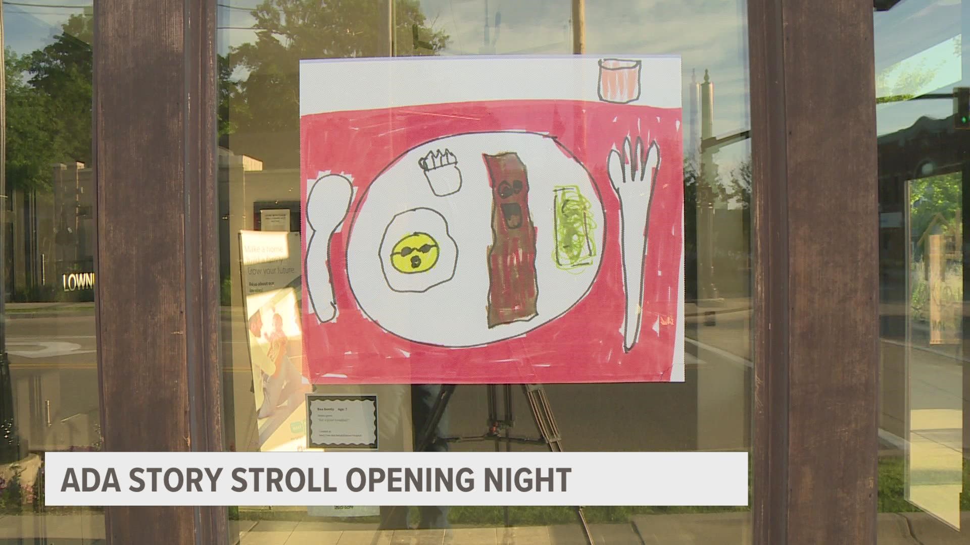 It's opening night for the Ada Story Stroll at 5:30 p.m.