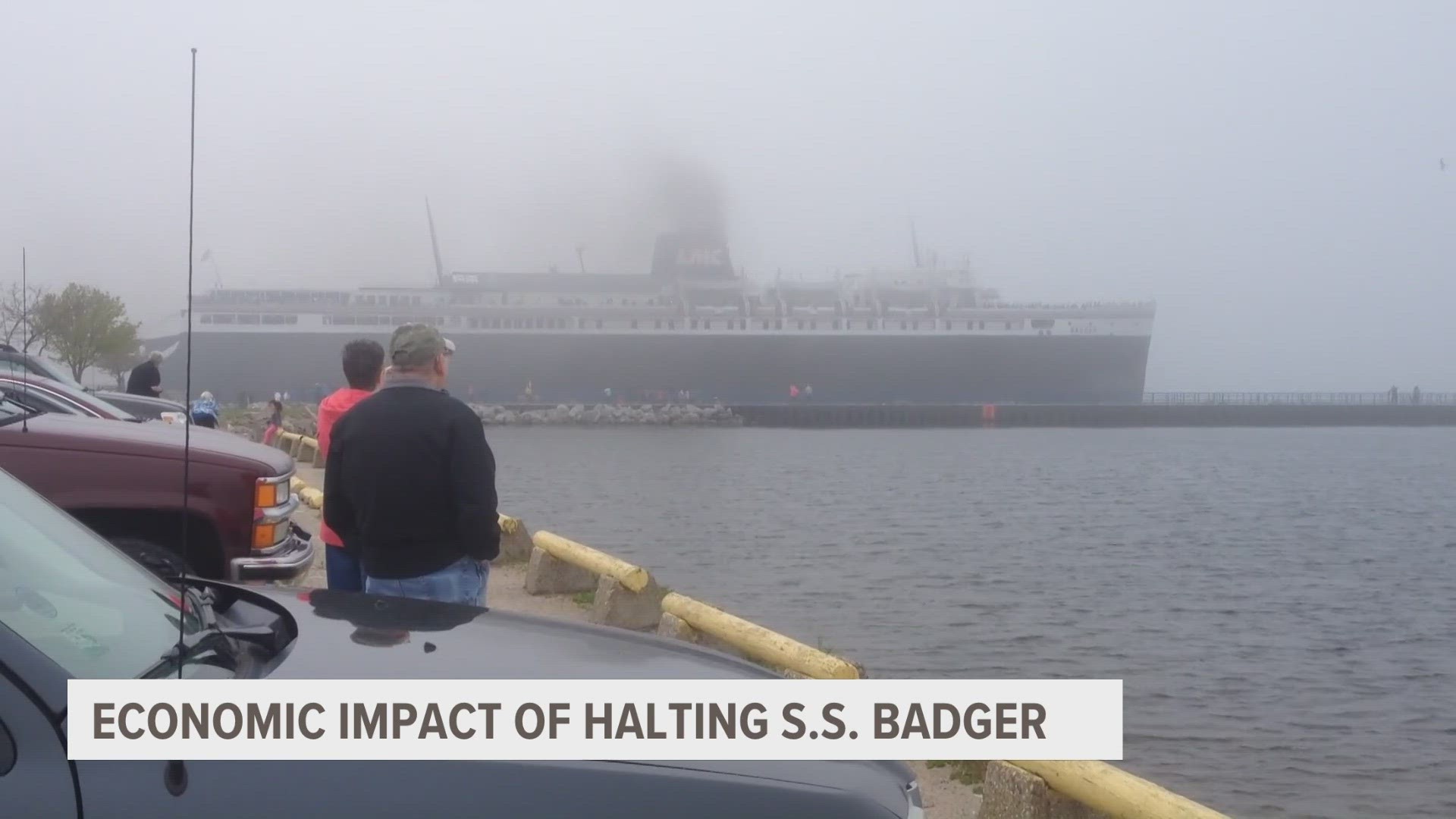 The ferry's ramp failed back on July 21 and will take months to replace which is important when it comes to loading and unloading the car ferry.