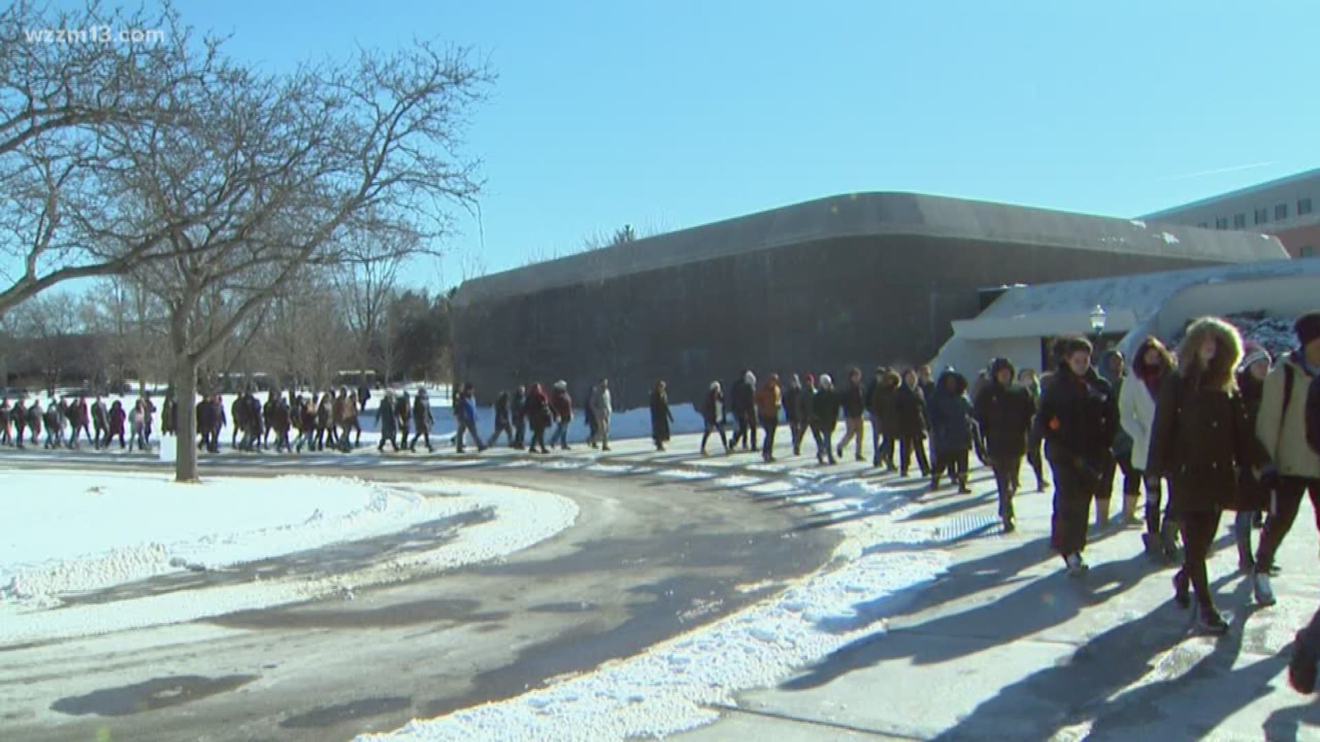 GVSU holds silent march on Martin Luther King Jr. Day