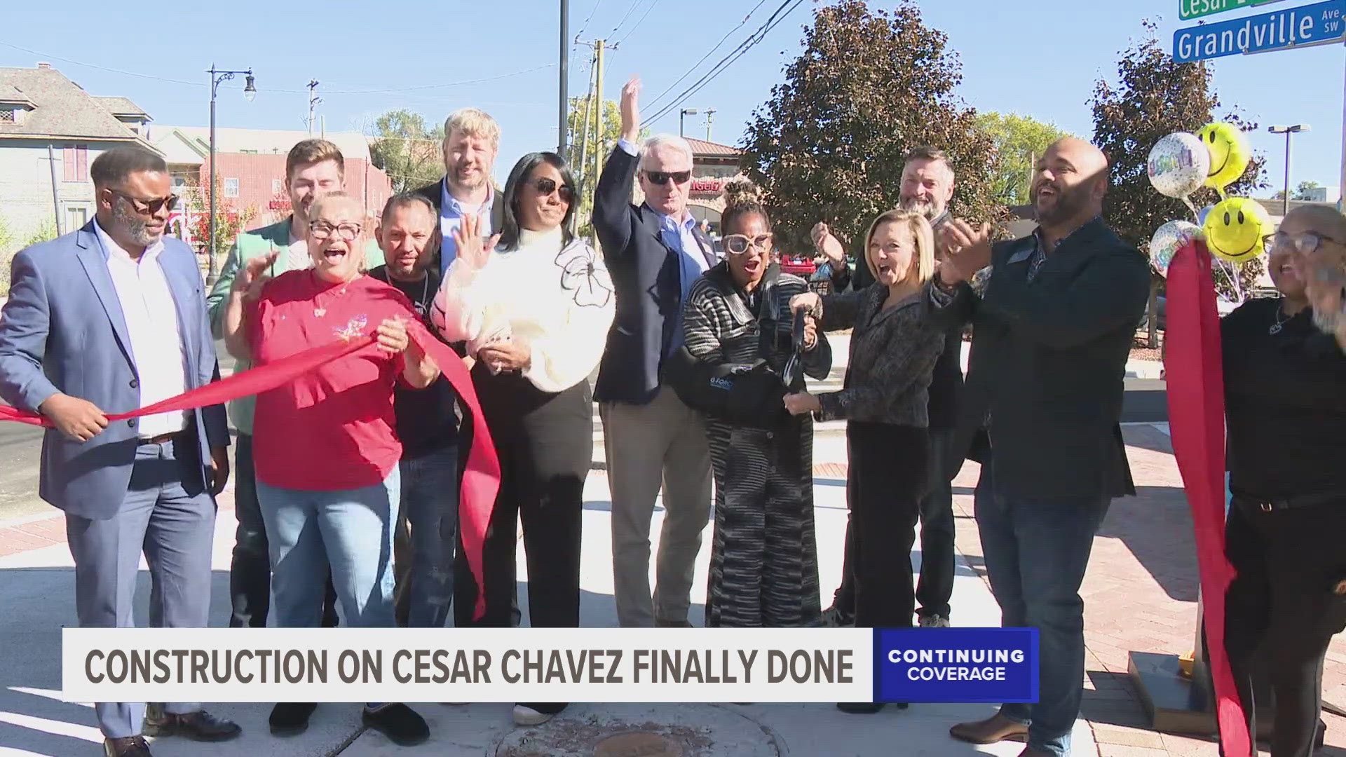 After seven months of work, the Grand Rapids road is open between Clyde Park Avenue and Hall Street.