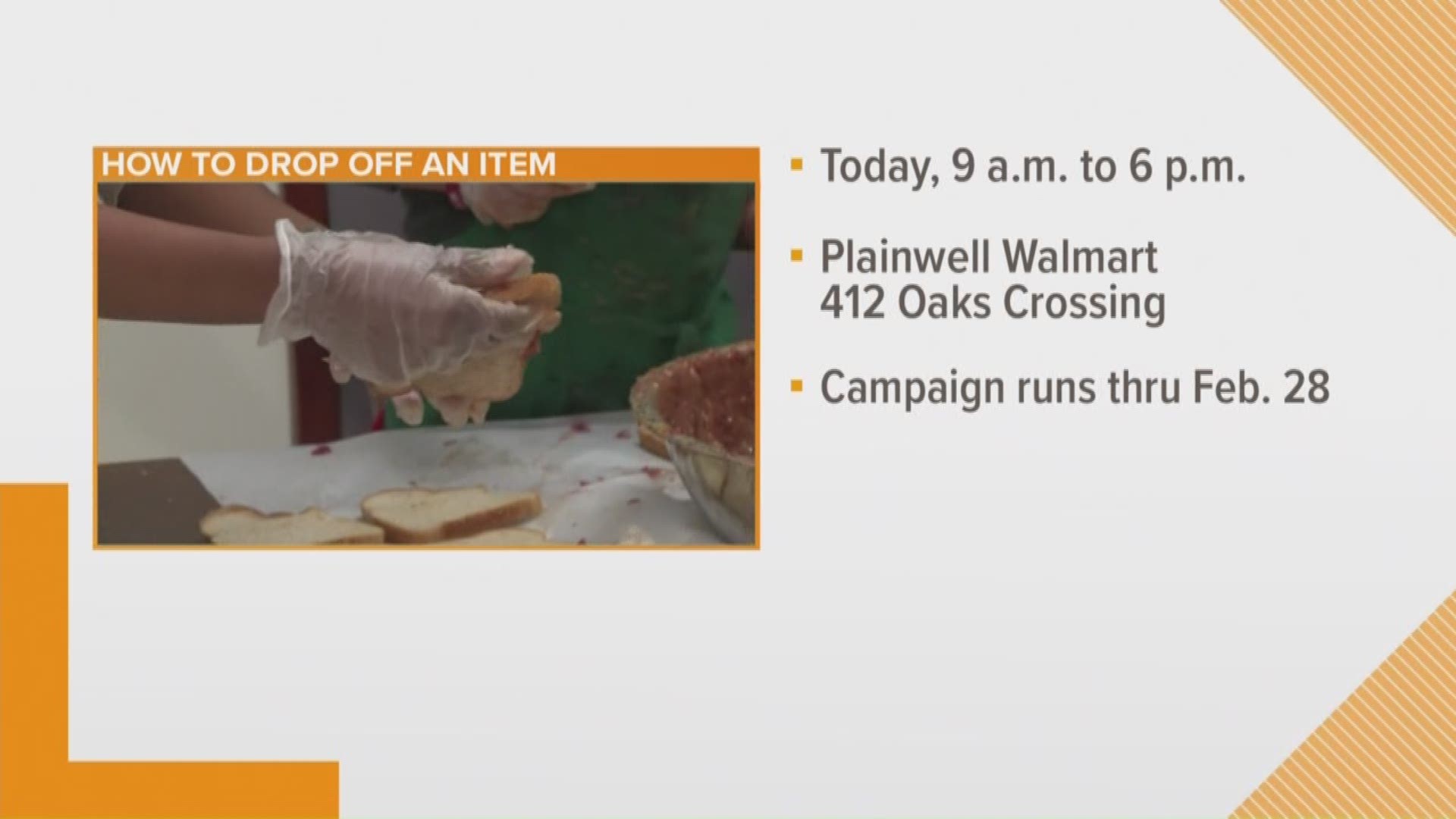 Allegan County asking for peanut butter donations