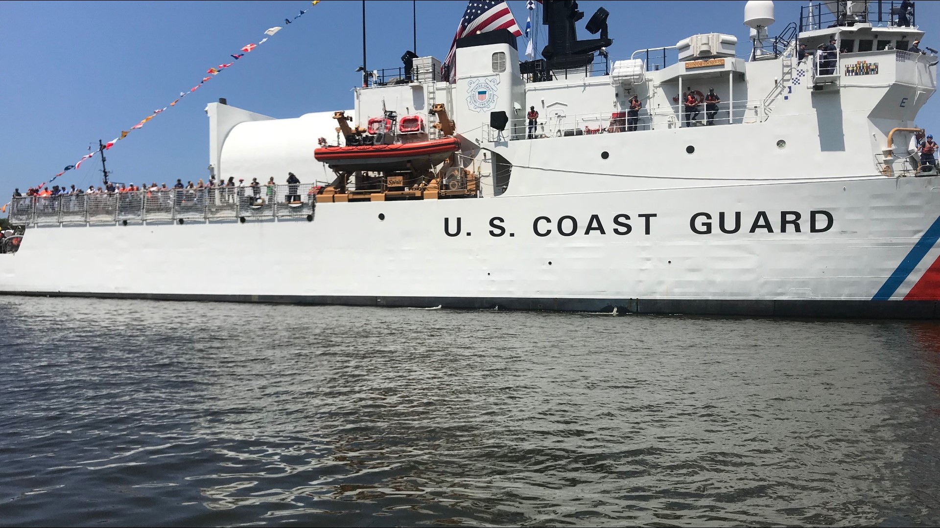 Coast Guard Festival Ships arrive at Grand Haven
