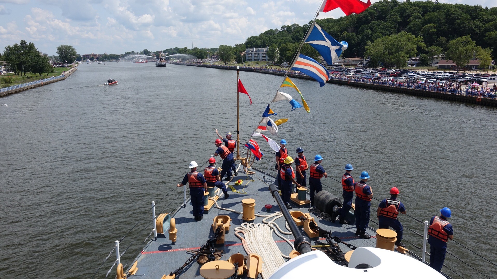 Coast Guard Festival Ships arrive at Grand Haven