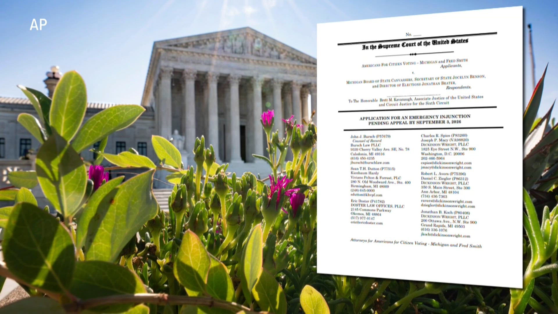 Force Description Examples MI Supreme Court will not force voter ID, citizenship proposal onto Nov ...