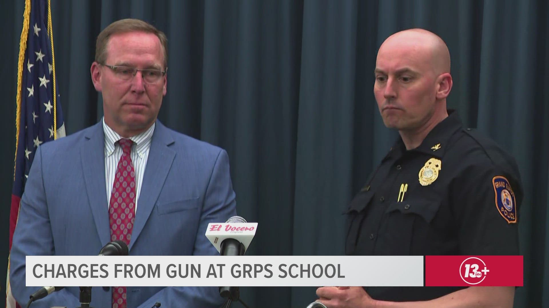 The Kent County Prosecutor says the mother of a Cesar E. Chavez Elementary School student who brought a gun to school is now facing charges.