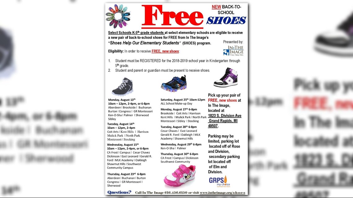 In The Image to give away thousands of free shoes to area school