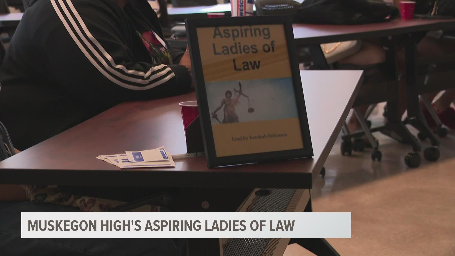 A unique program for young women interested in pursuing careers in the legal field just wrapped up its first year at Muskegon High School.
