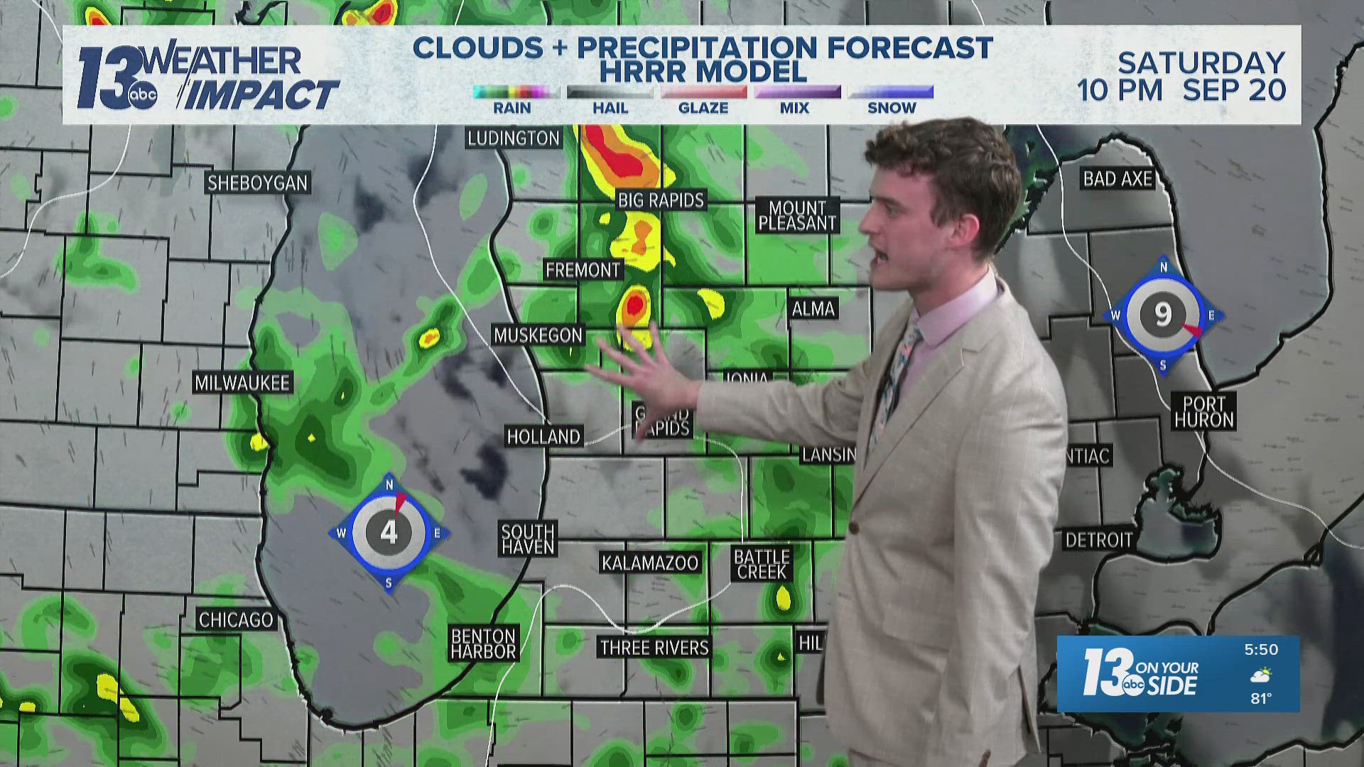 13 ON YOUR SIDE Forecast: Cooler with rain in sight | wzzm13.com
