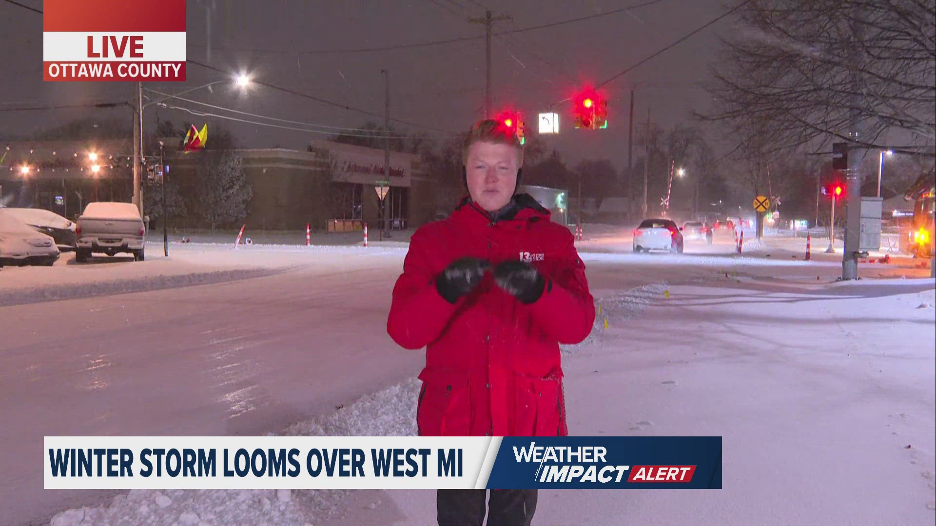 A 13 ON YOUR SIDE crew noted many of the roads along the lakeshore have a layer of black ice. Drivers are encouraged to be cautious on their morning commute.