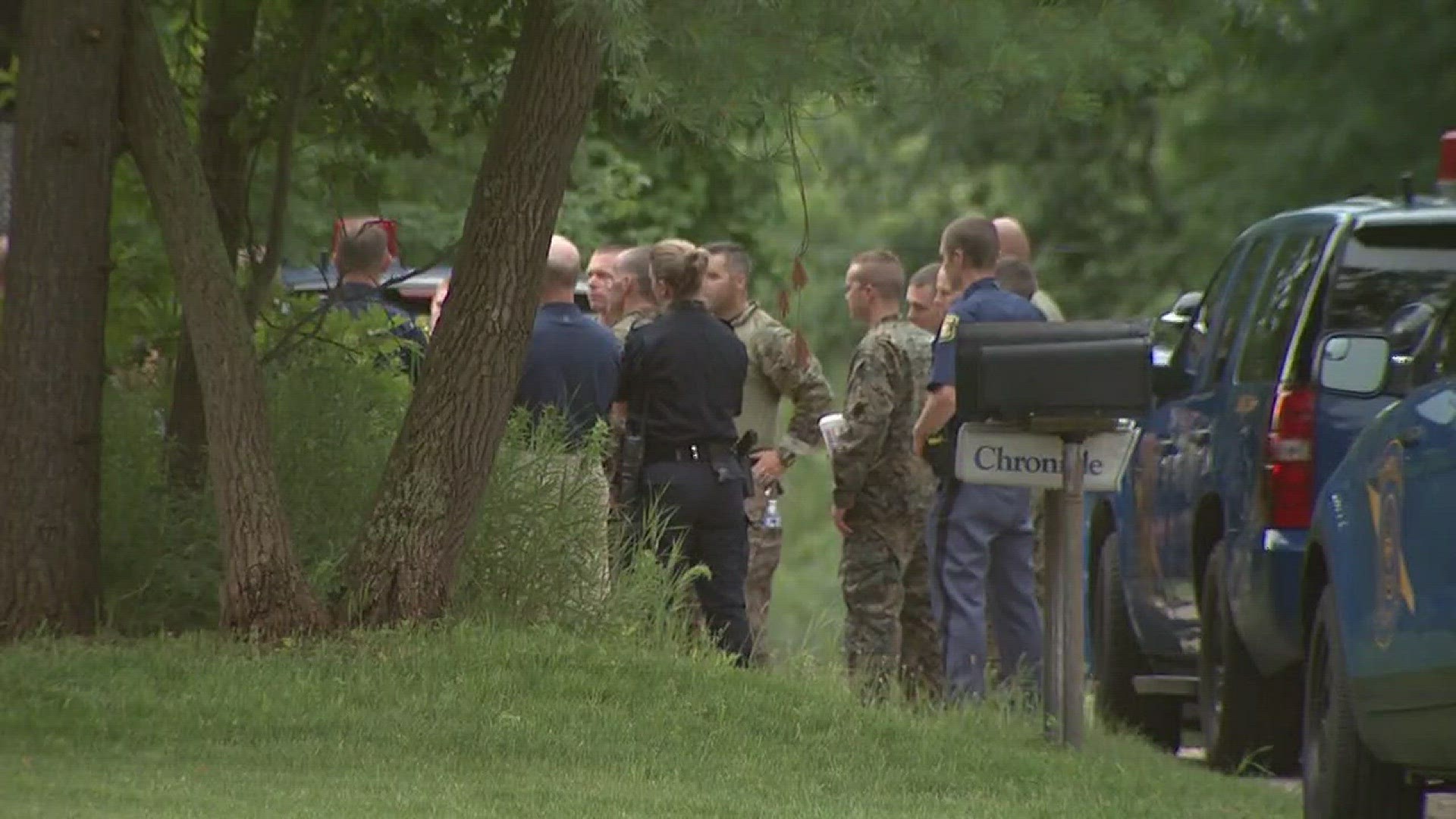 Police in Muskegon Township say a man who threatened his roommate with a knife is now in custody.