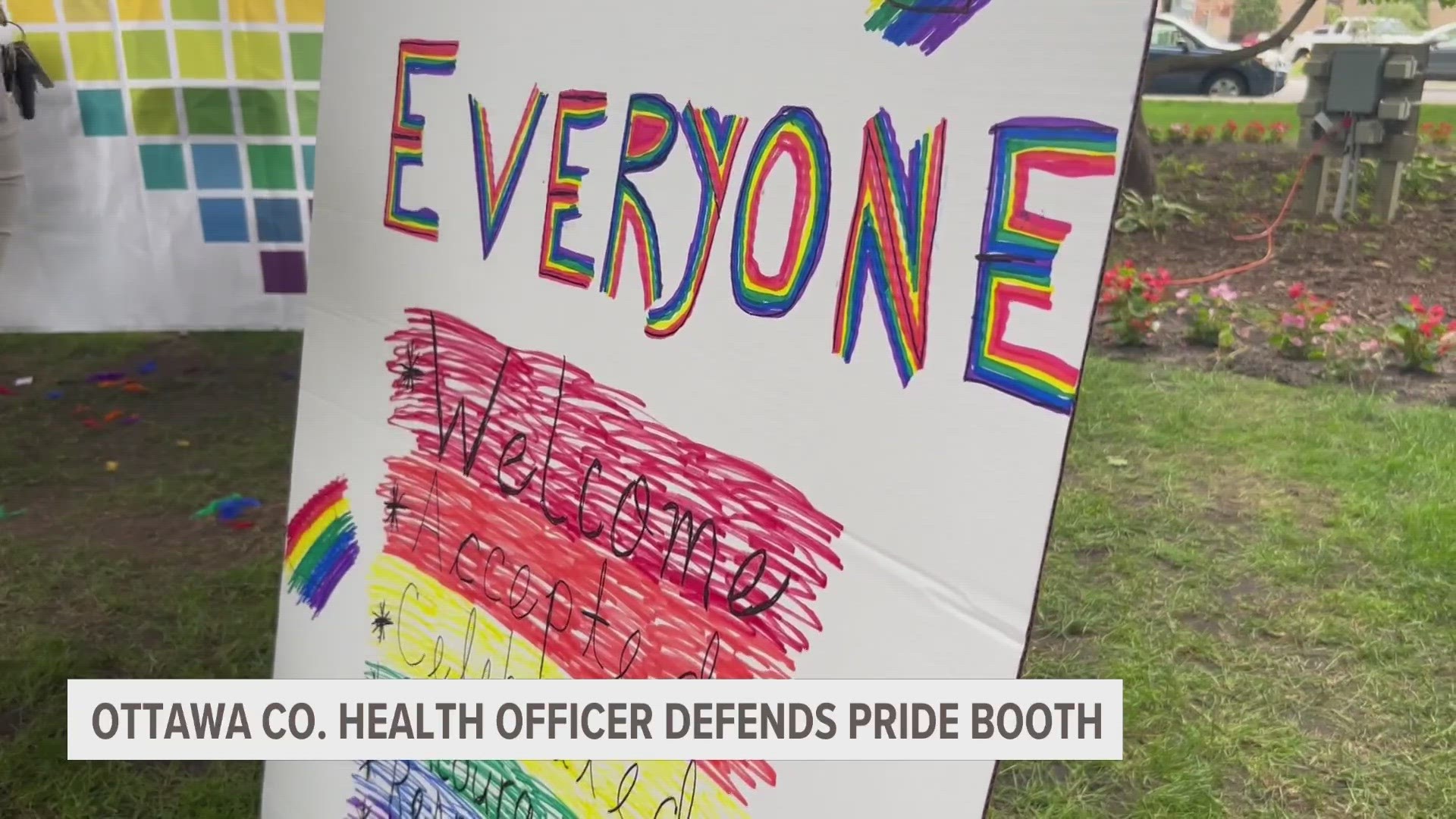 The department said their purpose at pride is to distribute vaccines and testing.