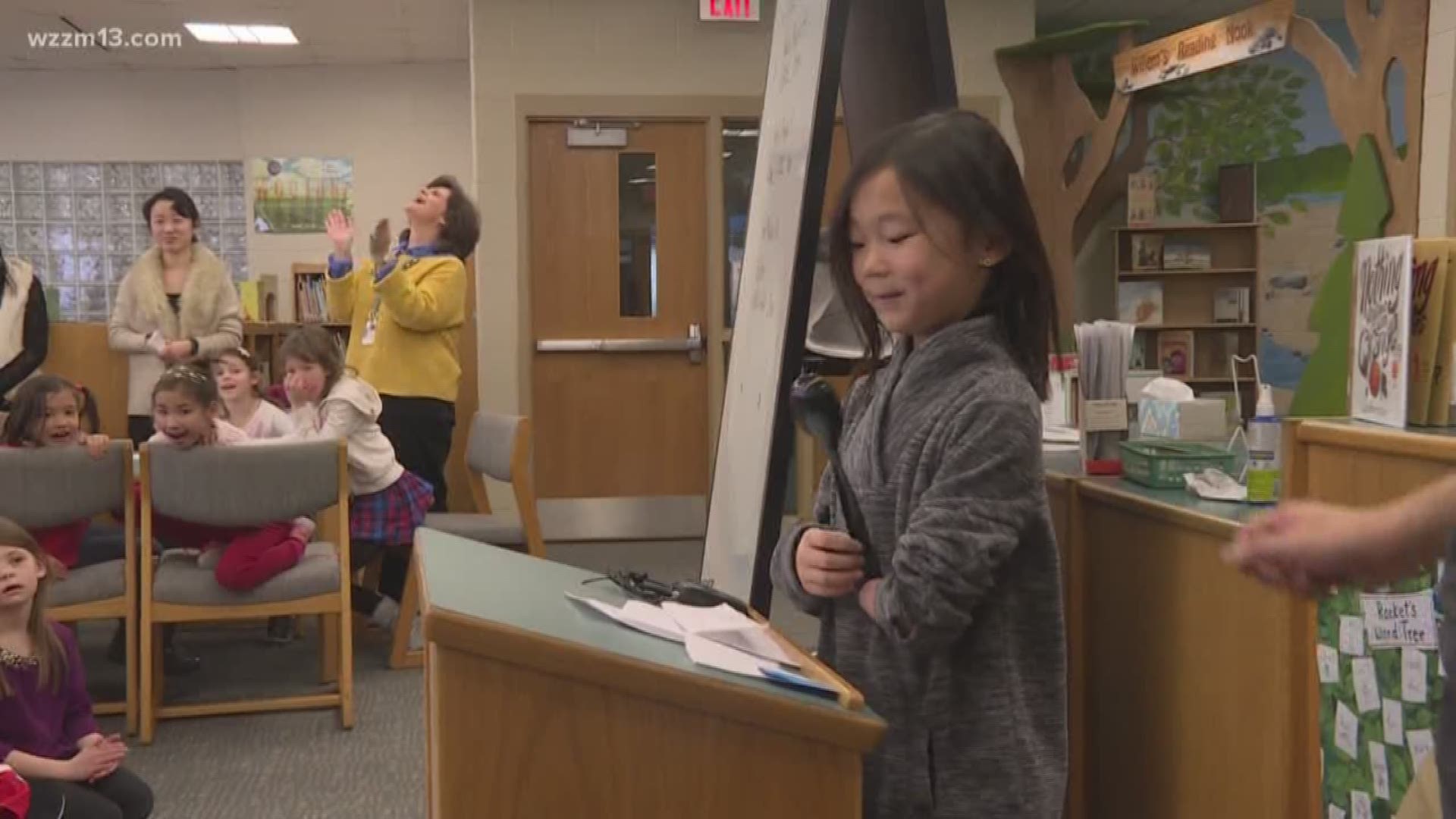 Elementary students test comedic chops