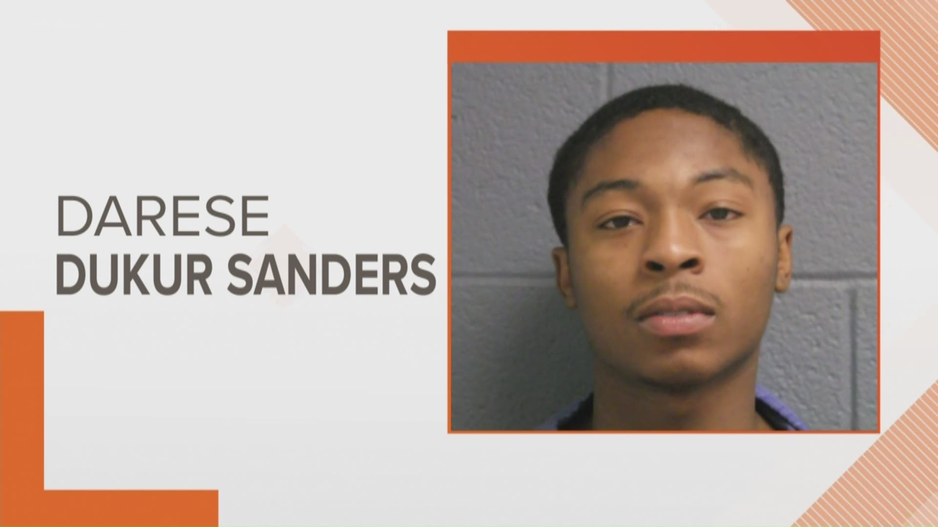 Authorities are searching for Darese Dukur Sanders, who is charged with open murder.