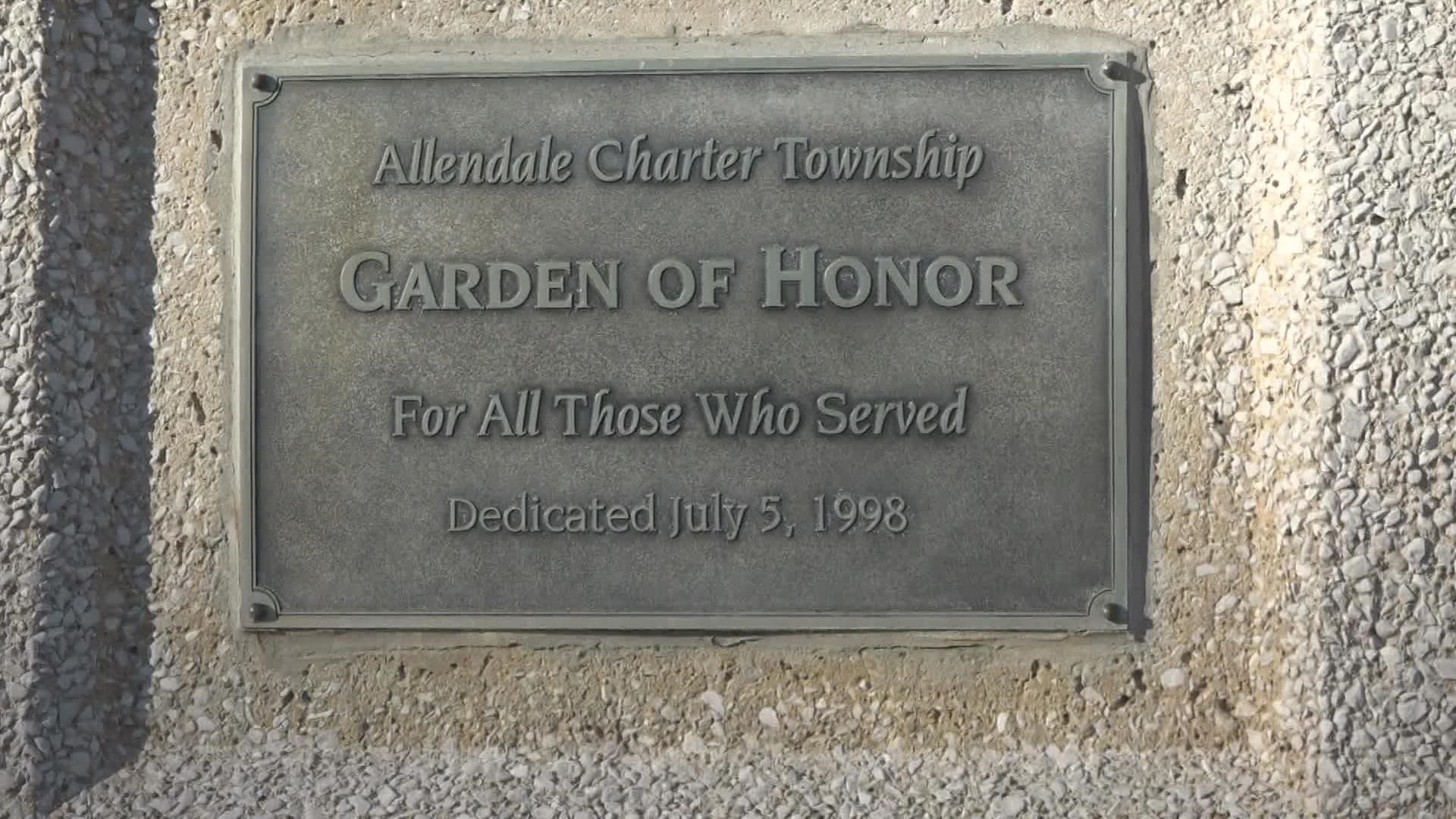 A federal lawsuit alleges Allendale Twp. violated the free speech rights of residents by blocking their purchase of commemorative bricks in the township's park.