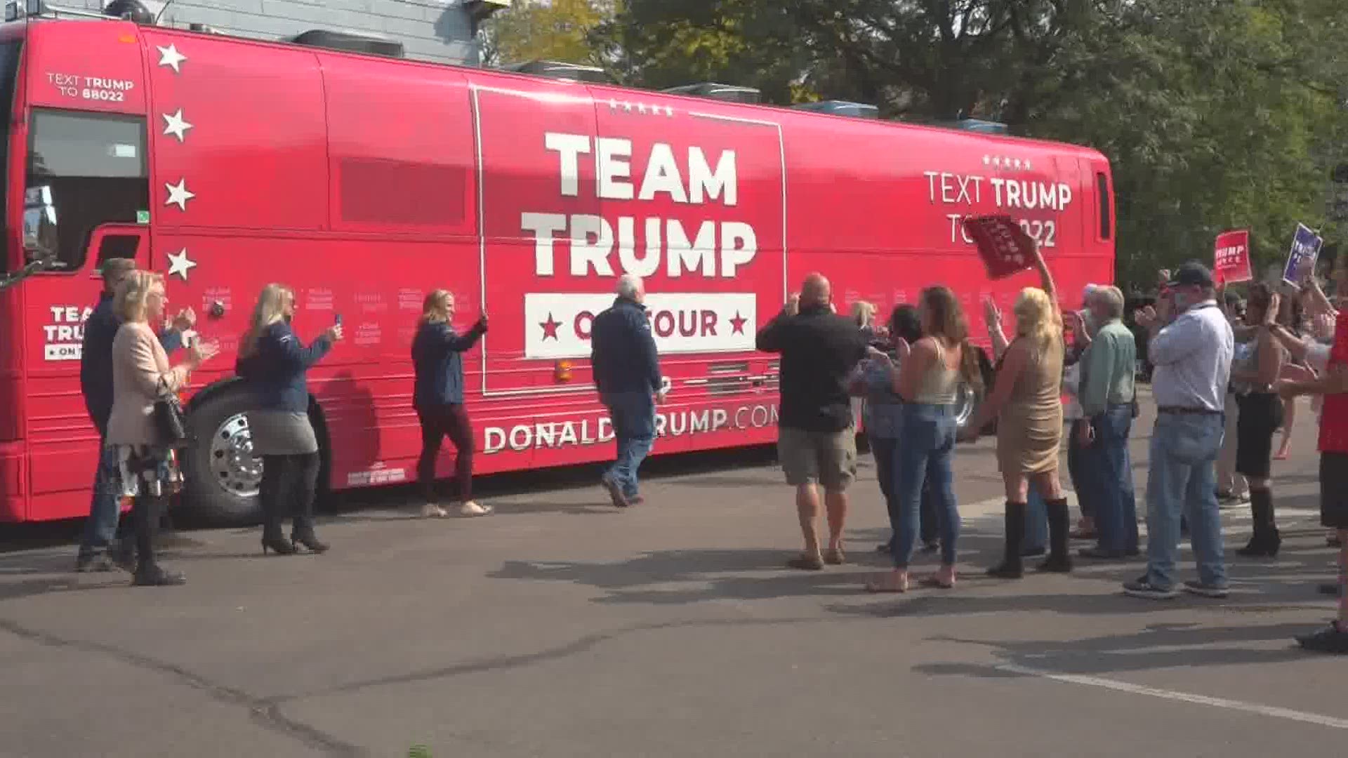 The Team Trump Tour wraps up its bus trip through Michigan on Tuesday.