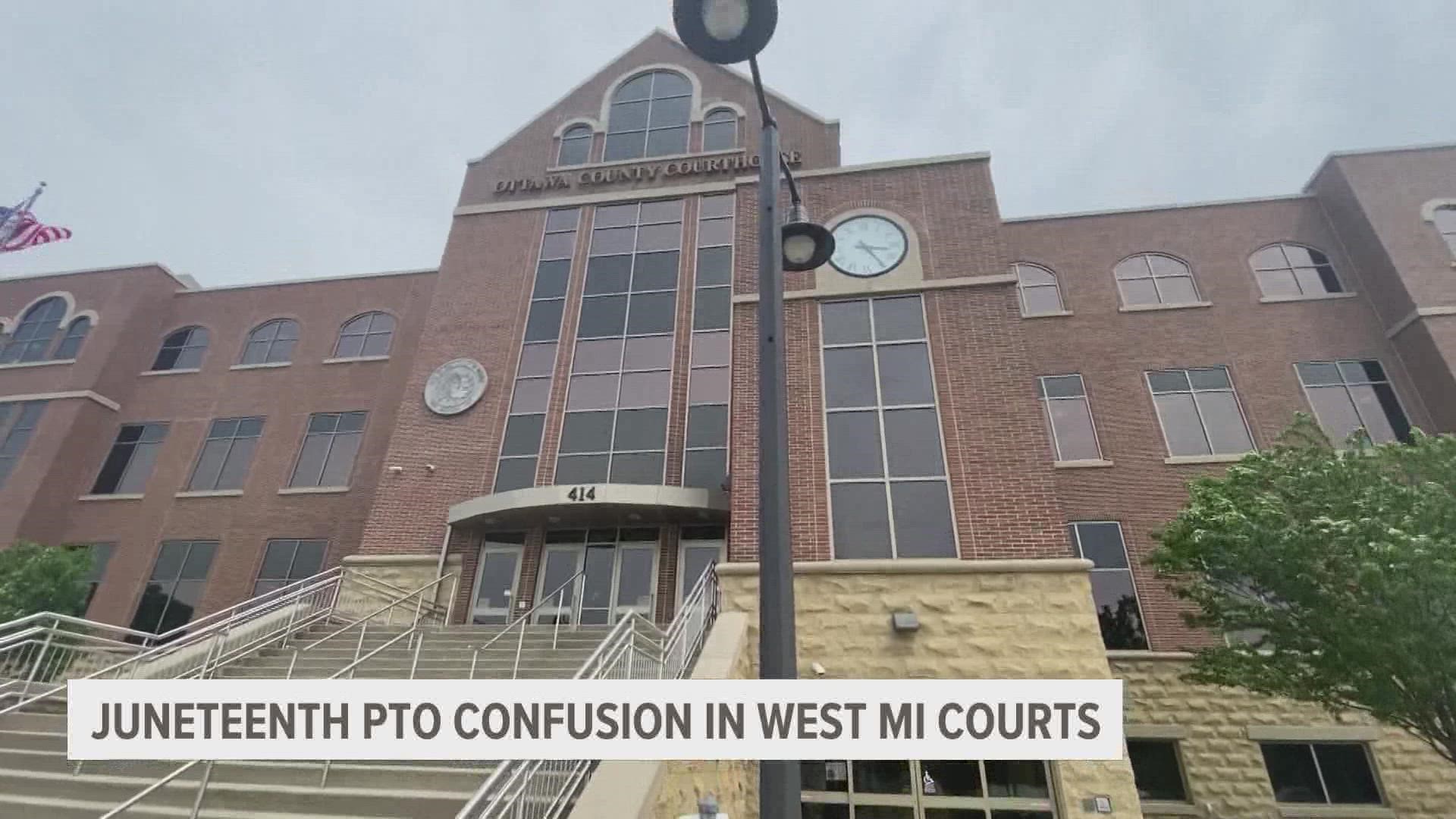A new order from the Michigan Supreme Court is causing confusion at some West Michigan Courthouses.