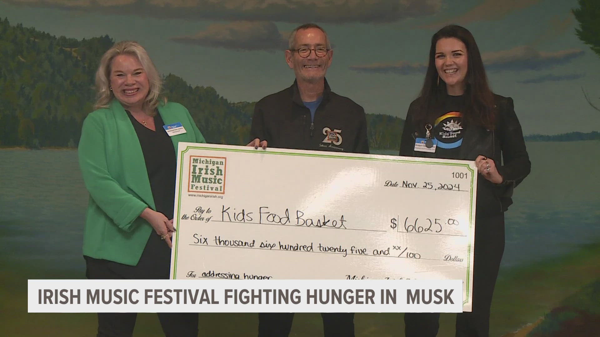 Festival organizers donated money to several area non-profits, including Kids Food Basket and Meals on Wheels.