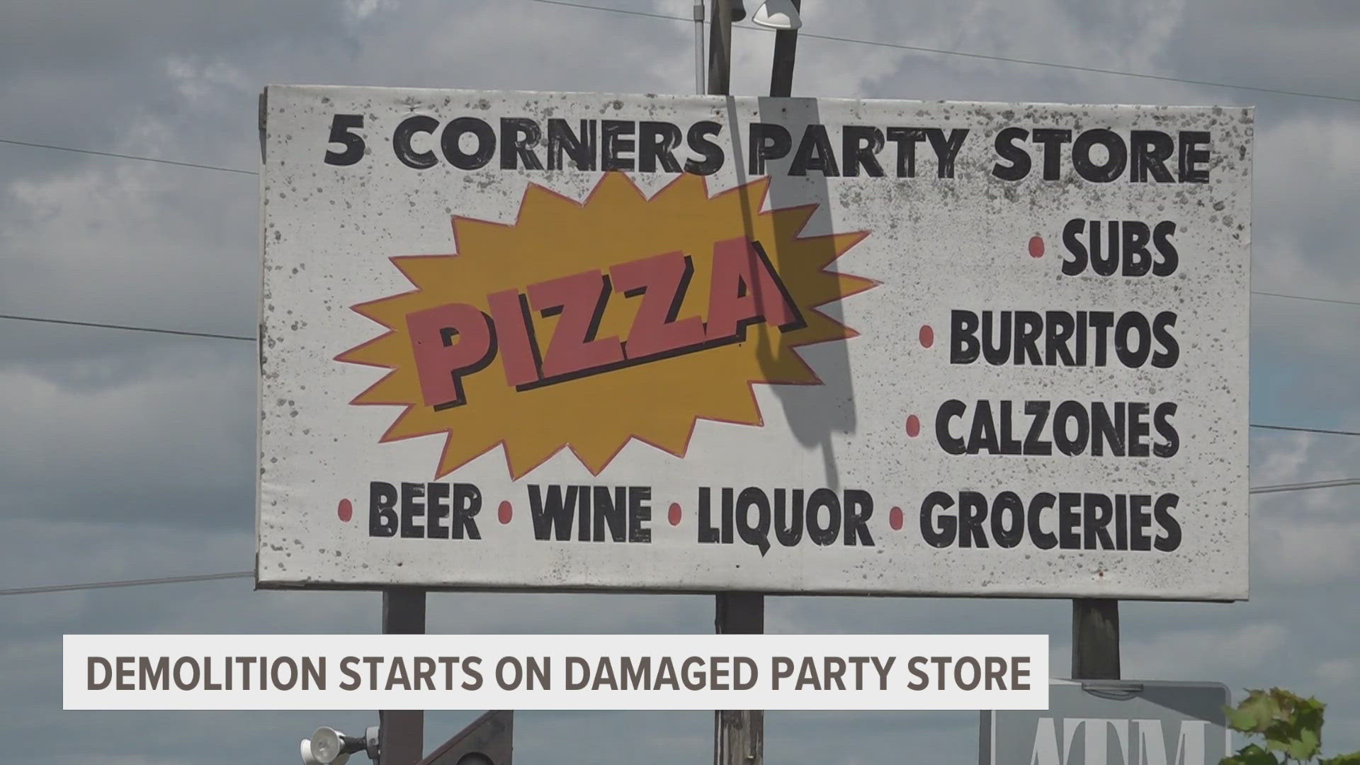 It's the end of an era for the Five Corners Party Store near Greenville. 
This week, work began to tear the store down.