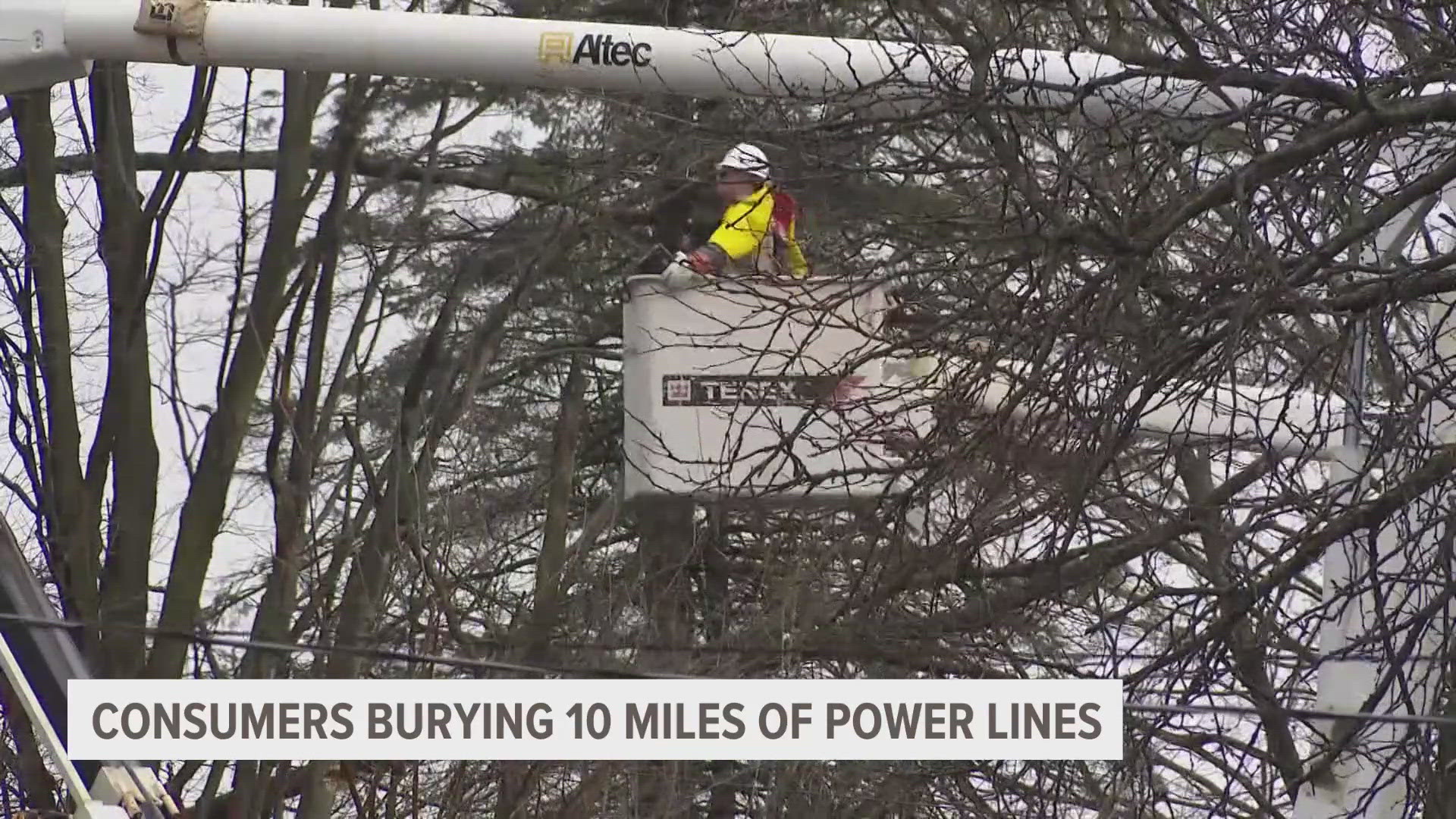 Consumers Energy is working to fulfill its promise by burying 10 miles of power lines by the end of the year.