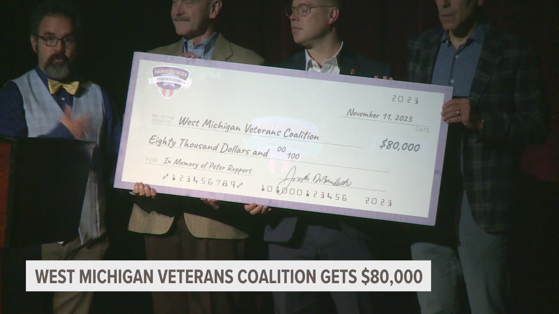 Since its inception in 2015, the group has donated over $450,000 to the West Michigan Veteran's Coalition.