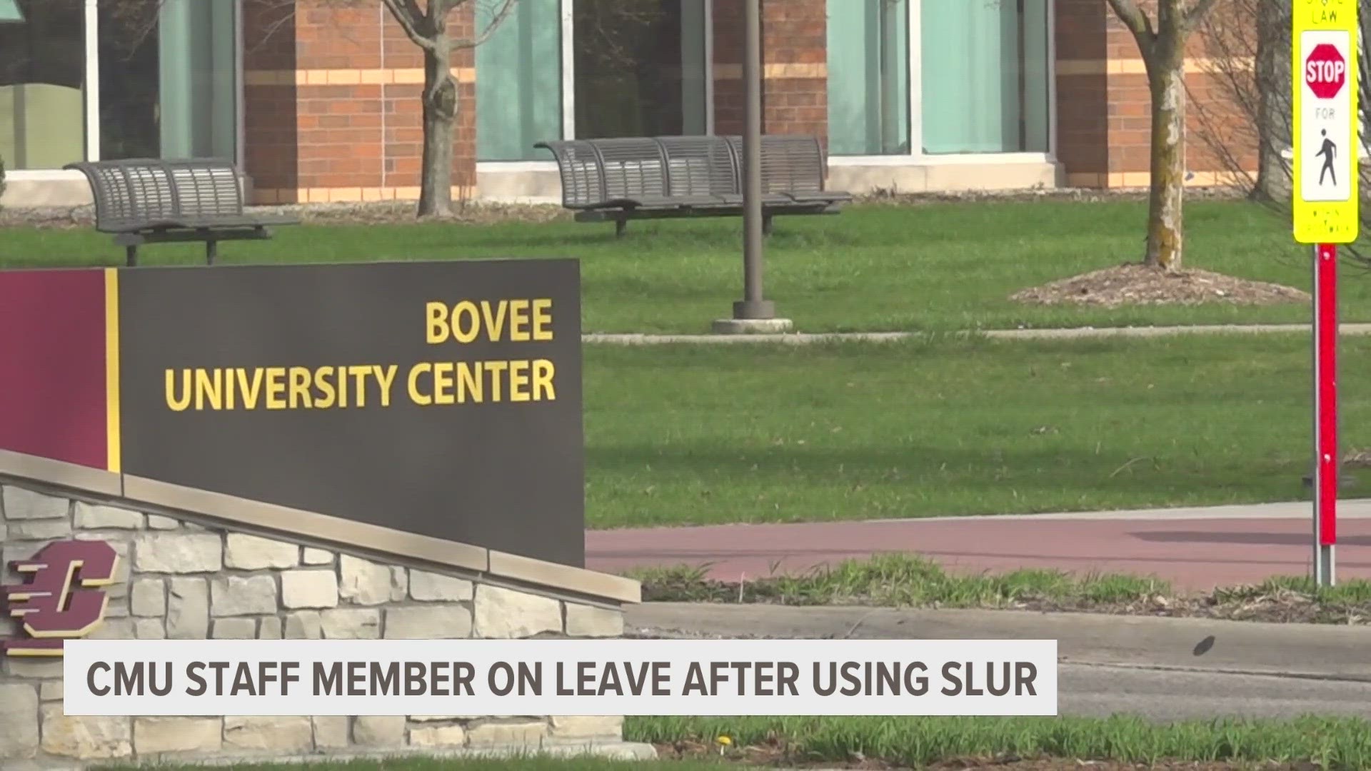 One Central Michigan University student said the incident happened during a meeting to address racial slurs being used on campus.