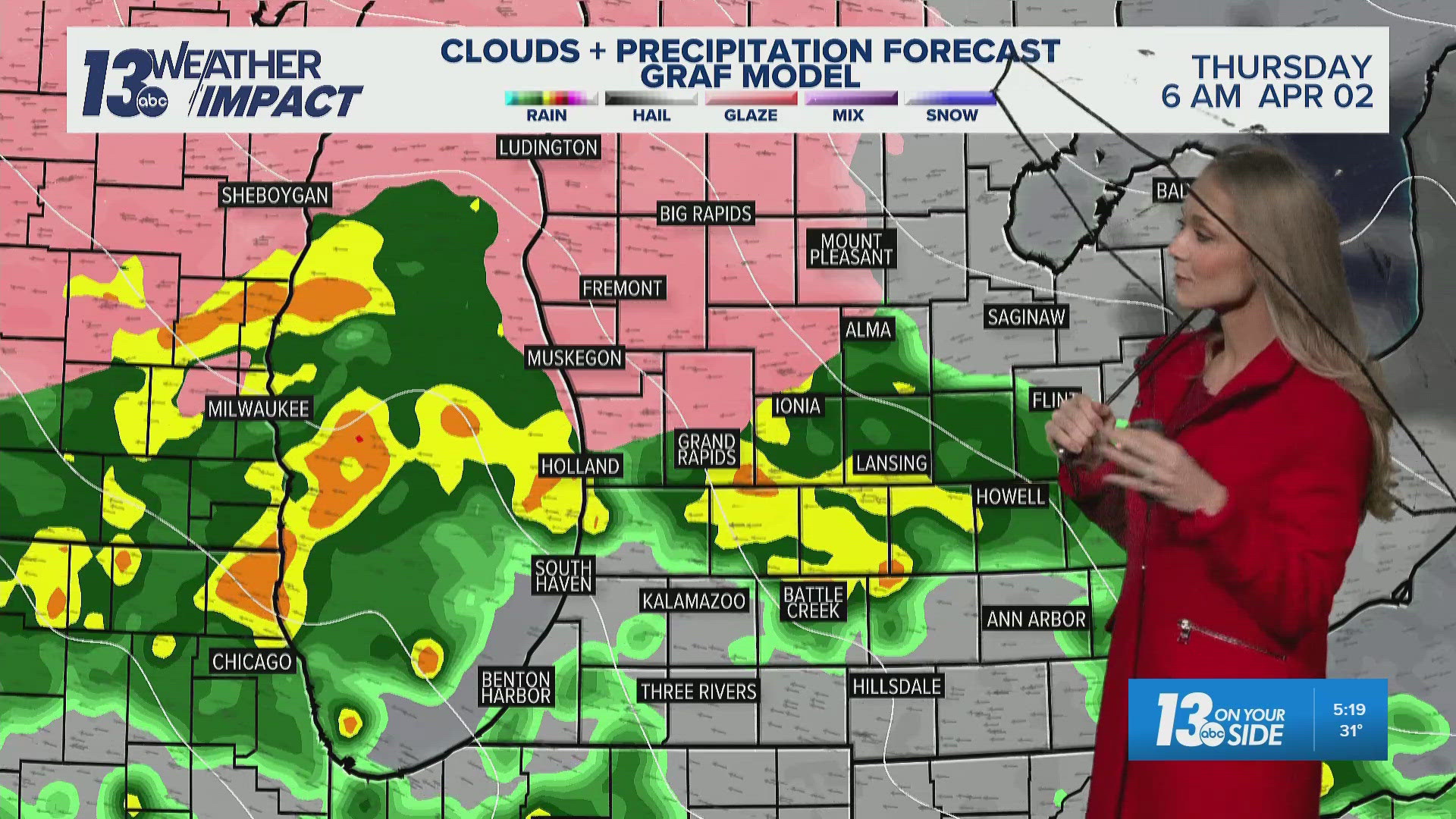 13 ON YOUR SIDE Forecast: Messy Weather Day with Ice, Rain, and Storms ...