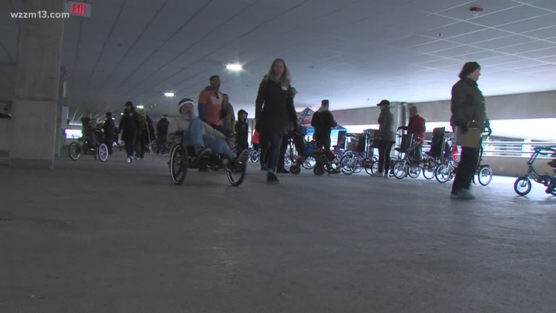 Adaptive bikes tested out at Mary Free Bed