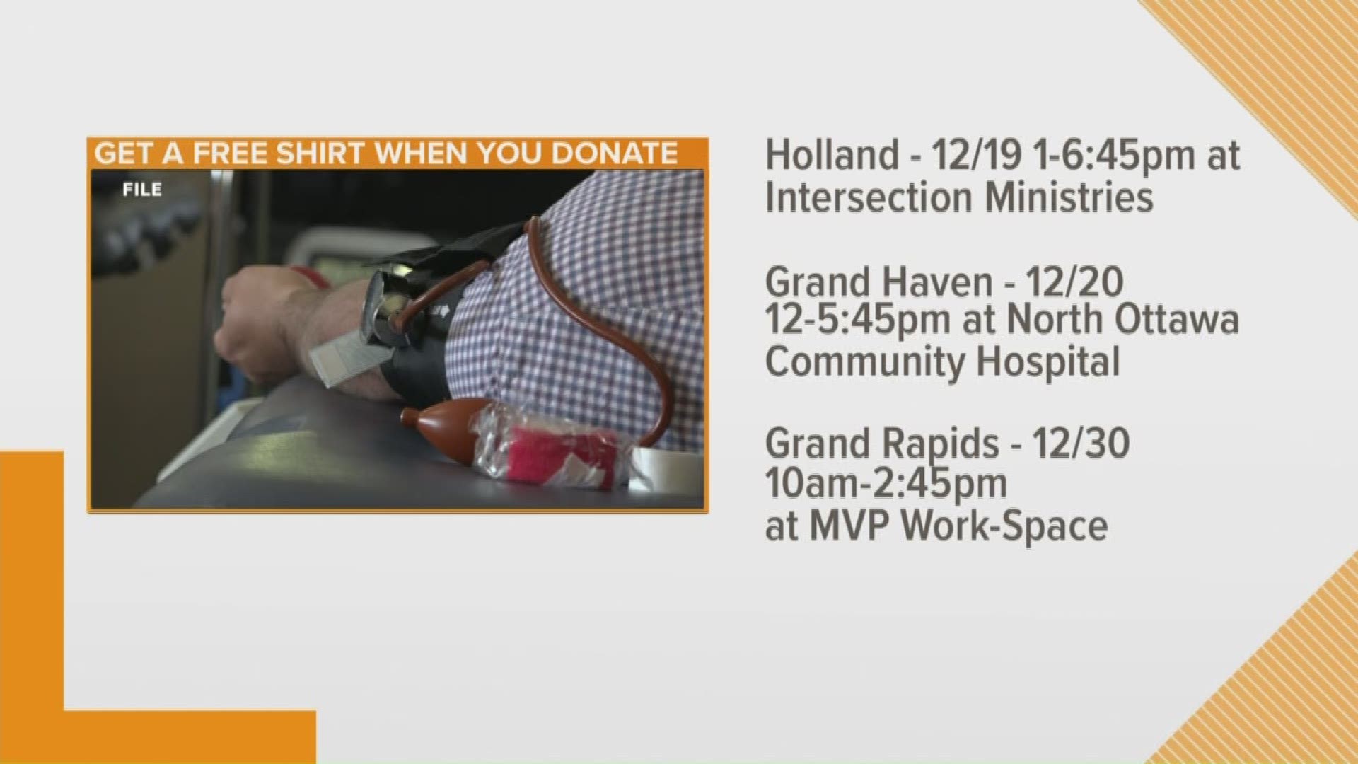 It's the season of giving, but unfortunately this time of year blood donations often see declines according to the American Red Cross.