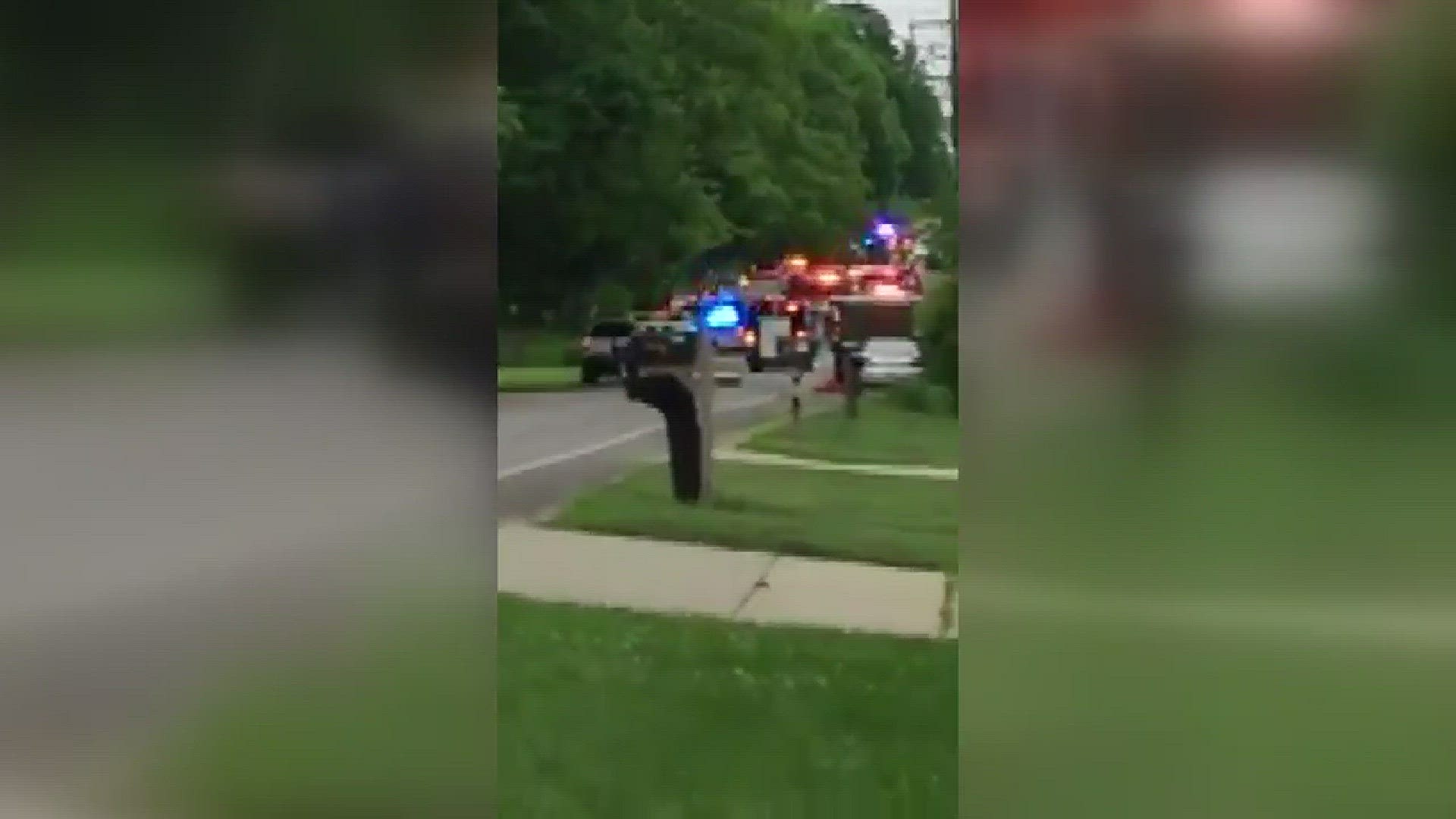 A pickup truck driver crashed into a group of bicyclists, killing at least five people, Tuesday, June 7, near Kalamazoo. Video: Melissa Kellogg
