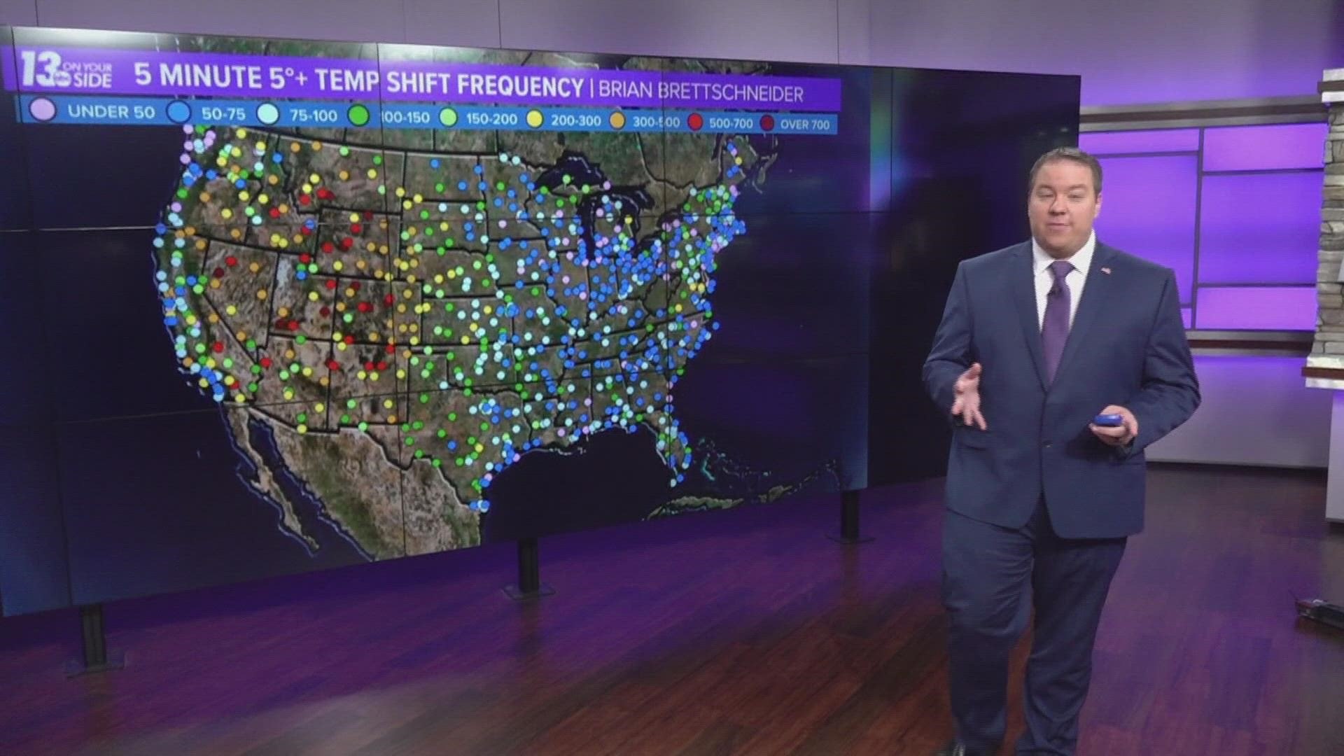 We've all heard the saying, "If you don't like the weather, wait five minutes and it'll change", but is it true? Meteorologist Michael Behrens investigates!