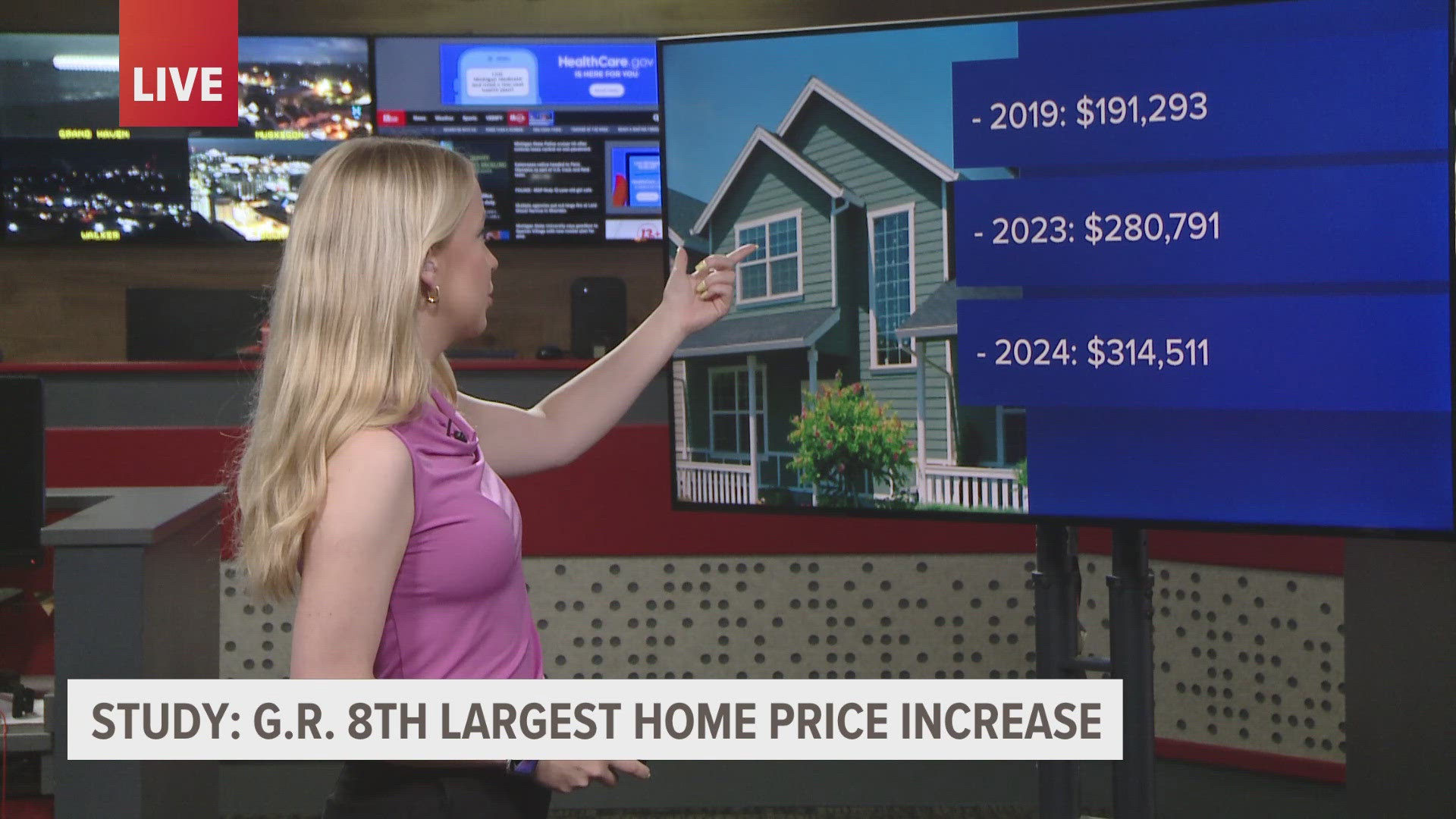 The study, from Smart Asset, found the average home in Grand Rapids sold for 12% more this year compared to last year.