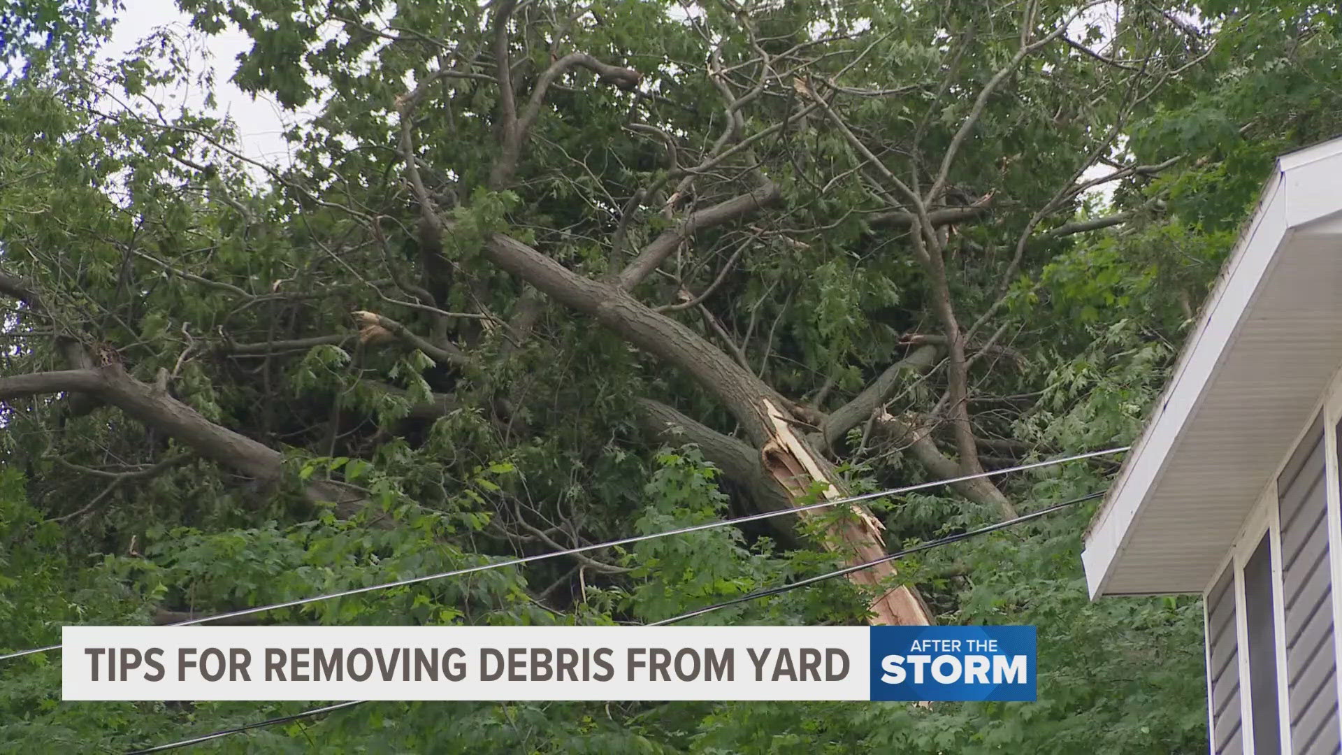After storms hit West Michigan Tuesday, homeowners are left to clean up.