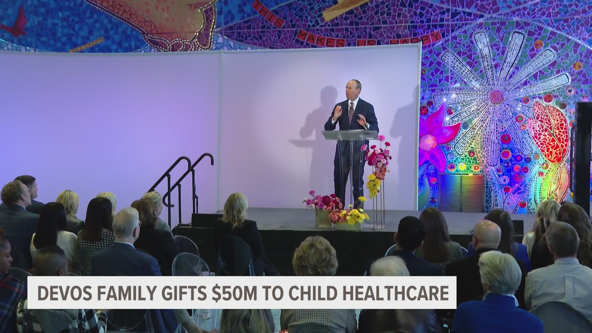 The funding will expand services at the Helen DeVos Children's Hospital and help build two new pediatric health care centers in West Michigan.